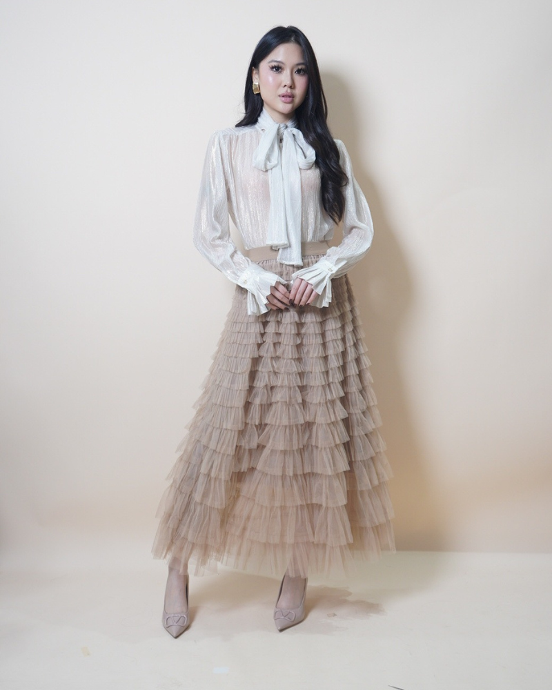 Luminous Bow Blouse CC1230