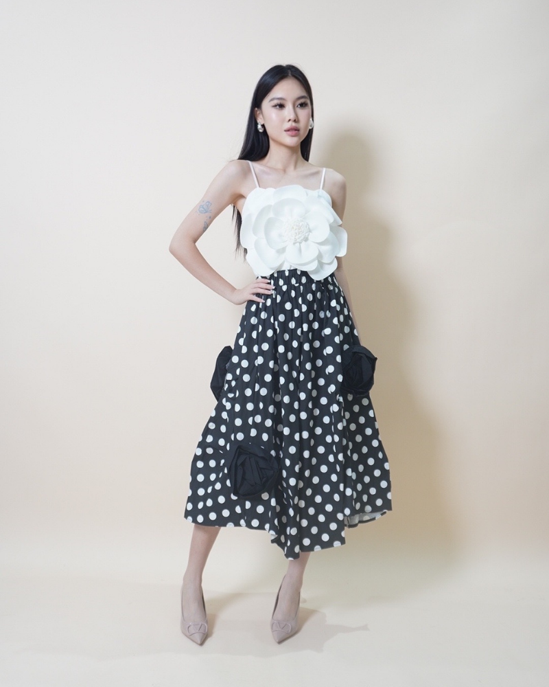 Rosette Midi Skirt CC417