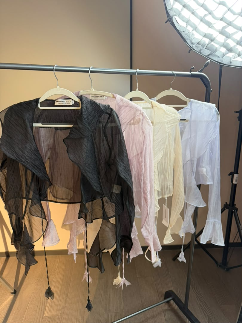 Ruffle Chiffon Jacket