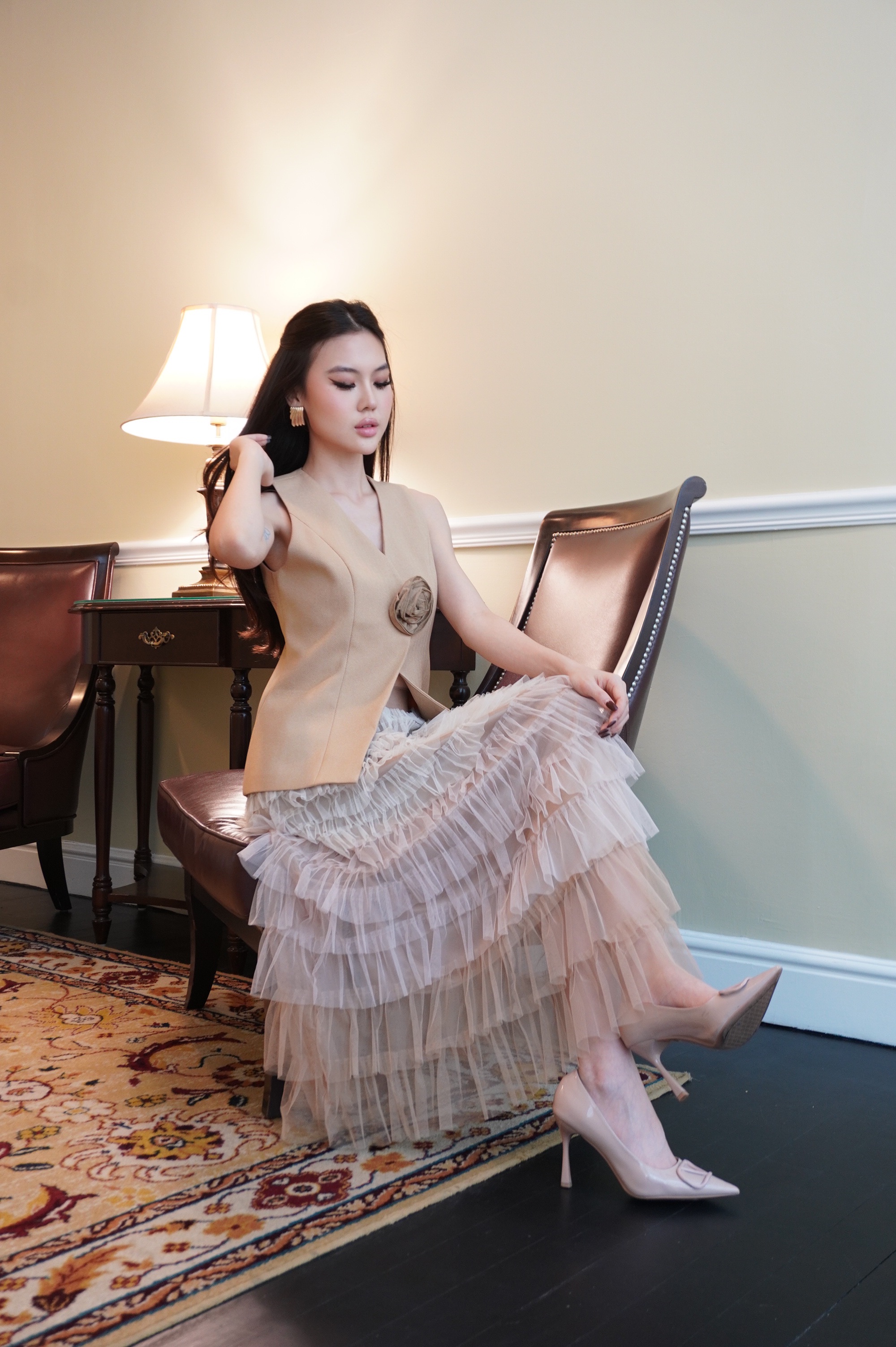 Roselle Sculpted Vest Top MC2043