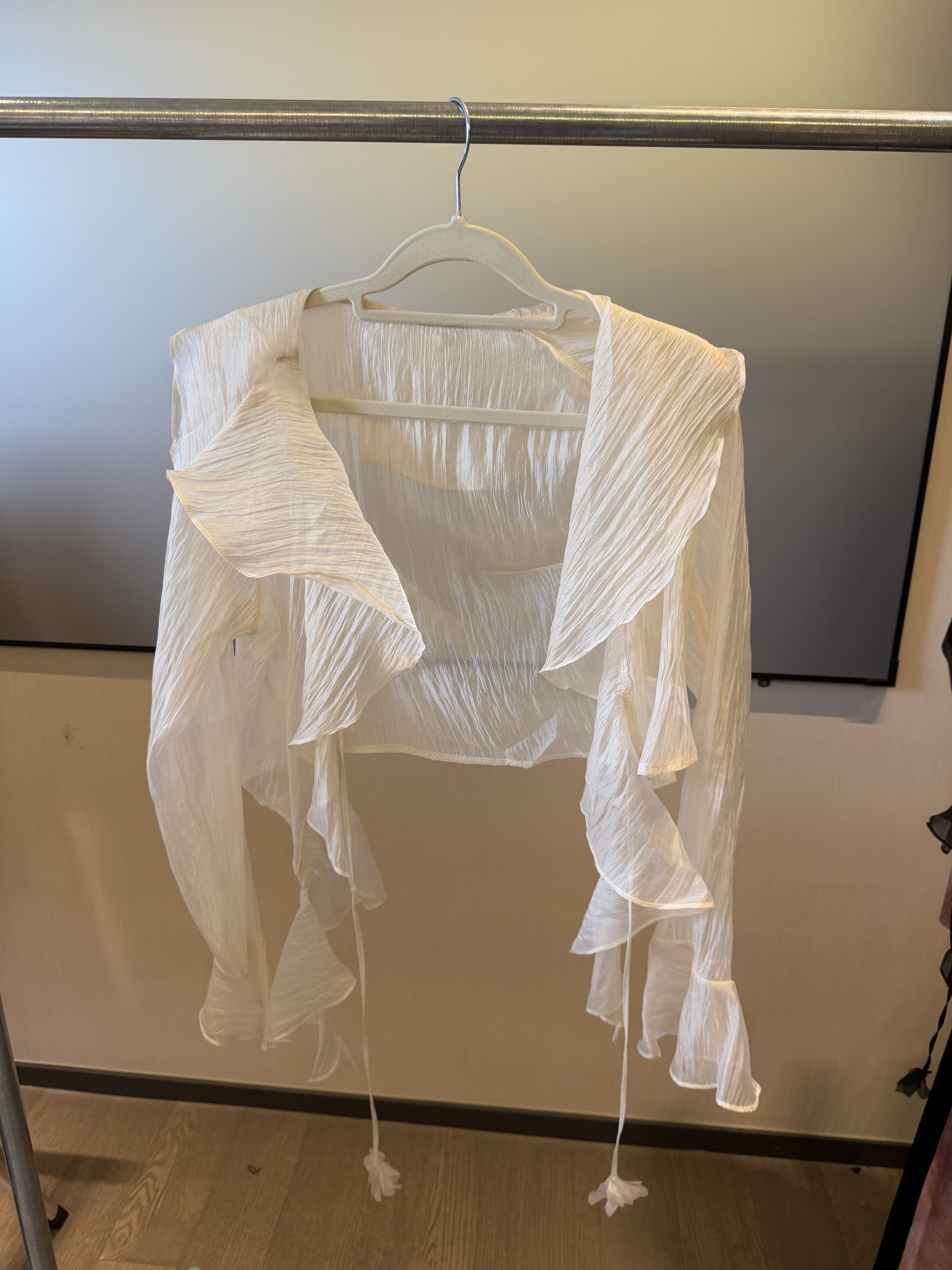 Ruffle Chiffon Jacket 2189
