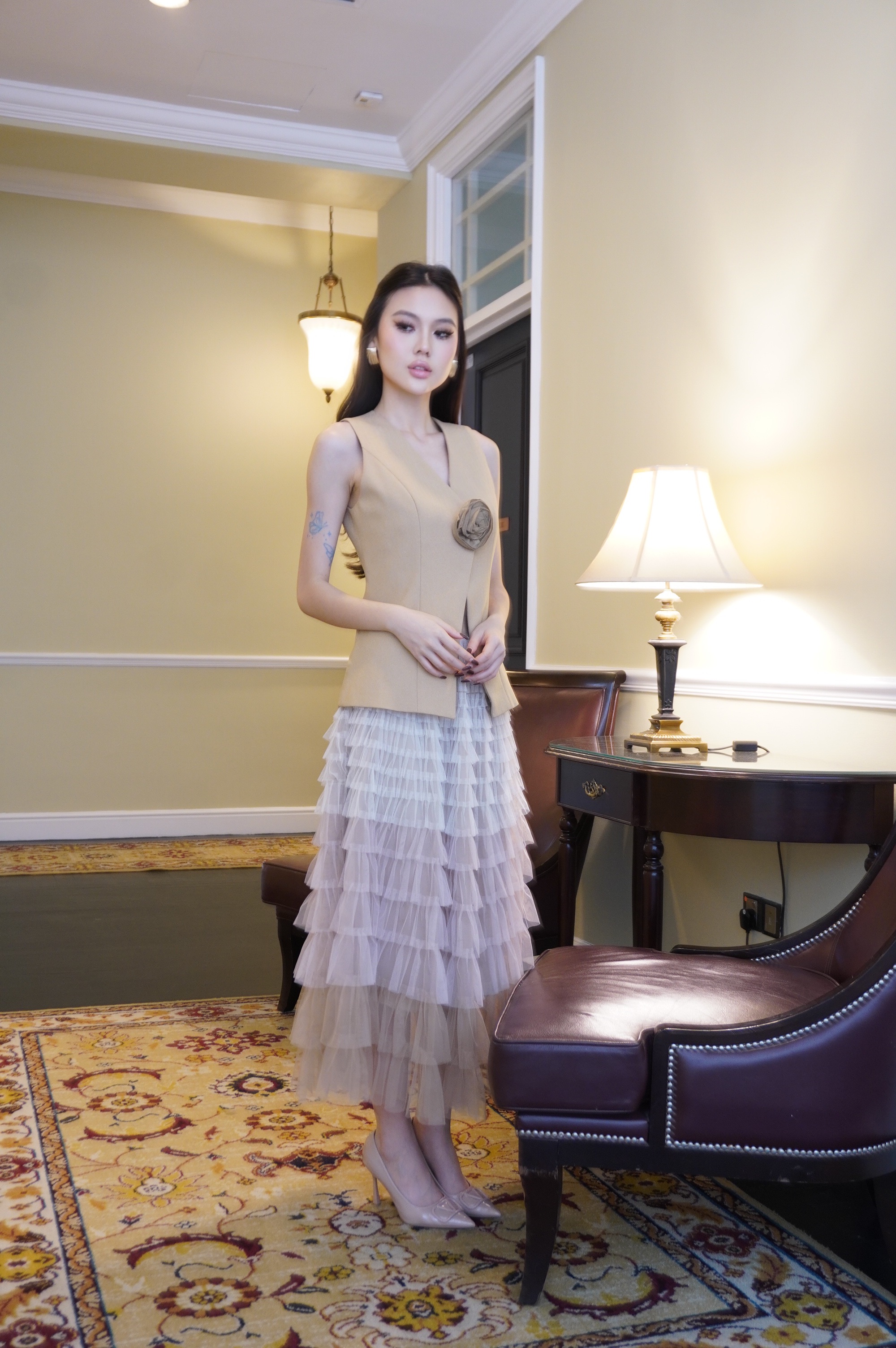 Roselle Sculpted Vest Top MC2043