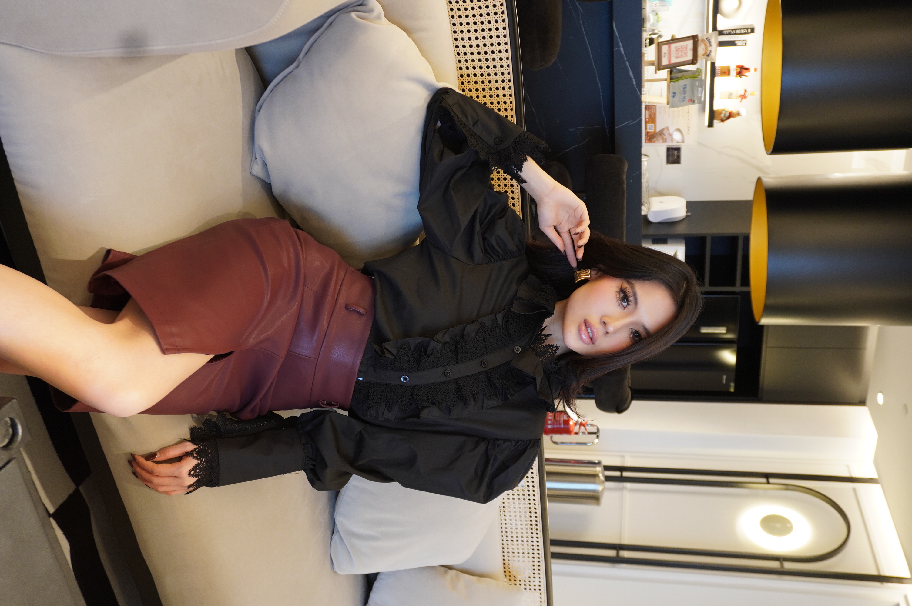 Noir Grace Ruffle Blouse MC2059