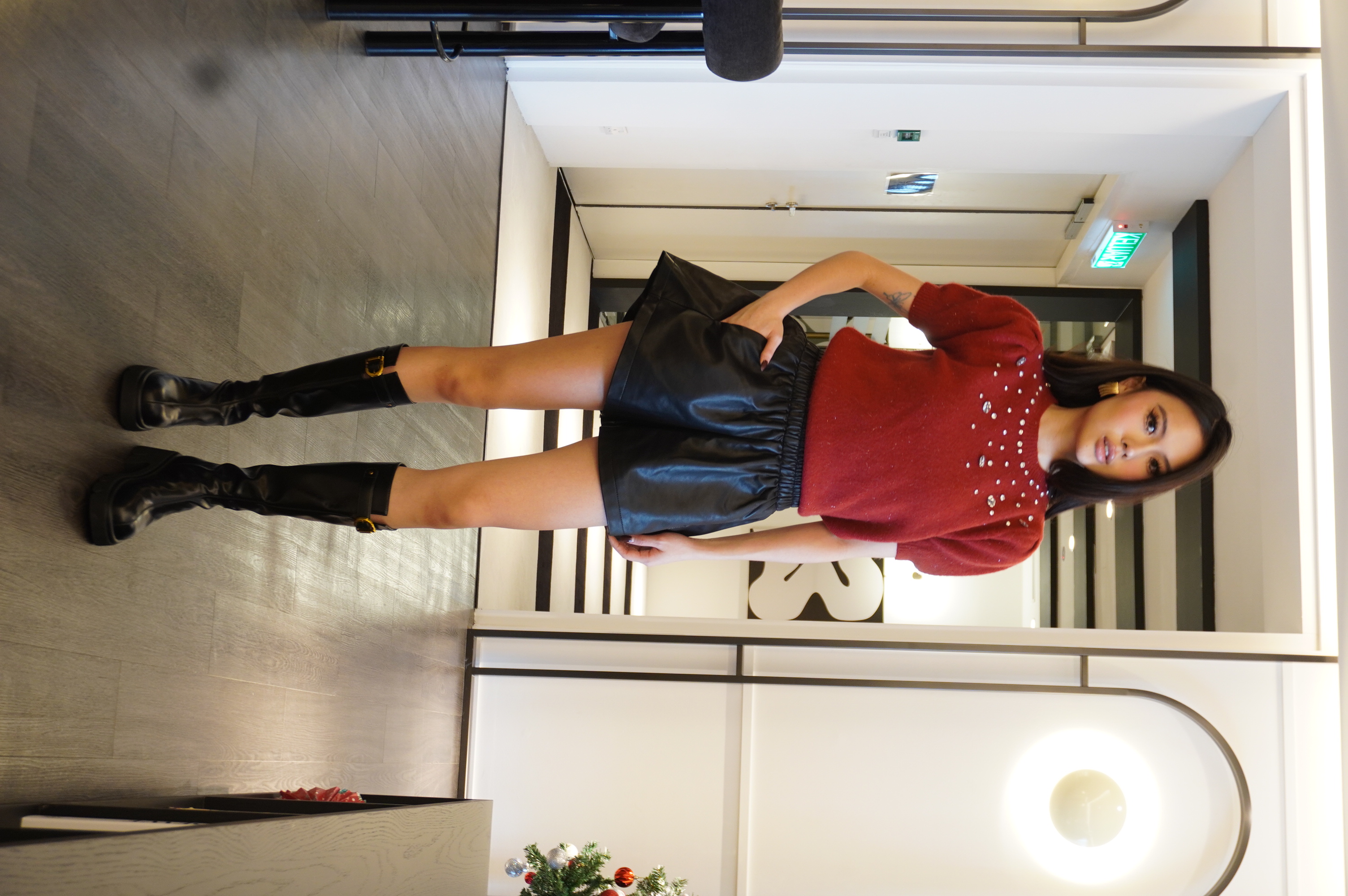 Sparkle Puff Knit Top MC2046