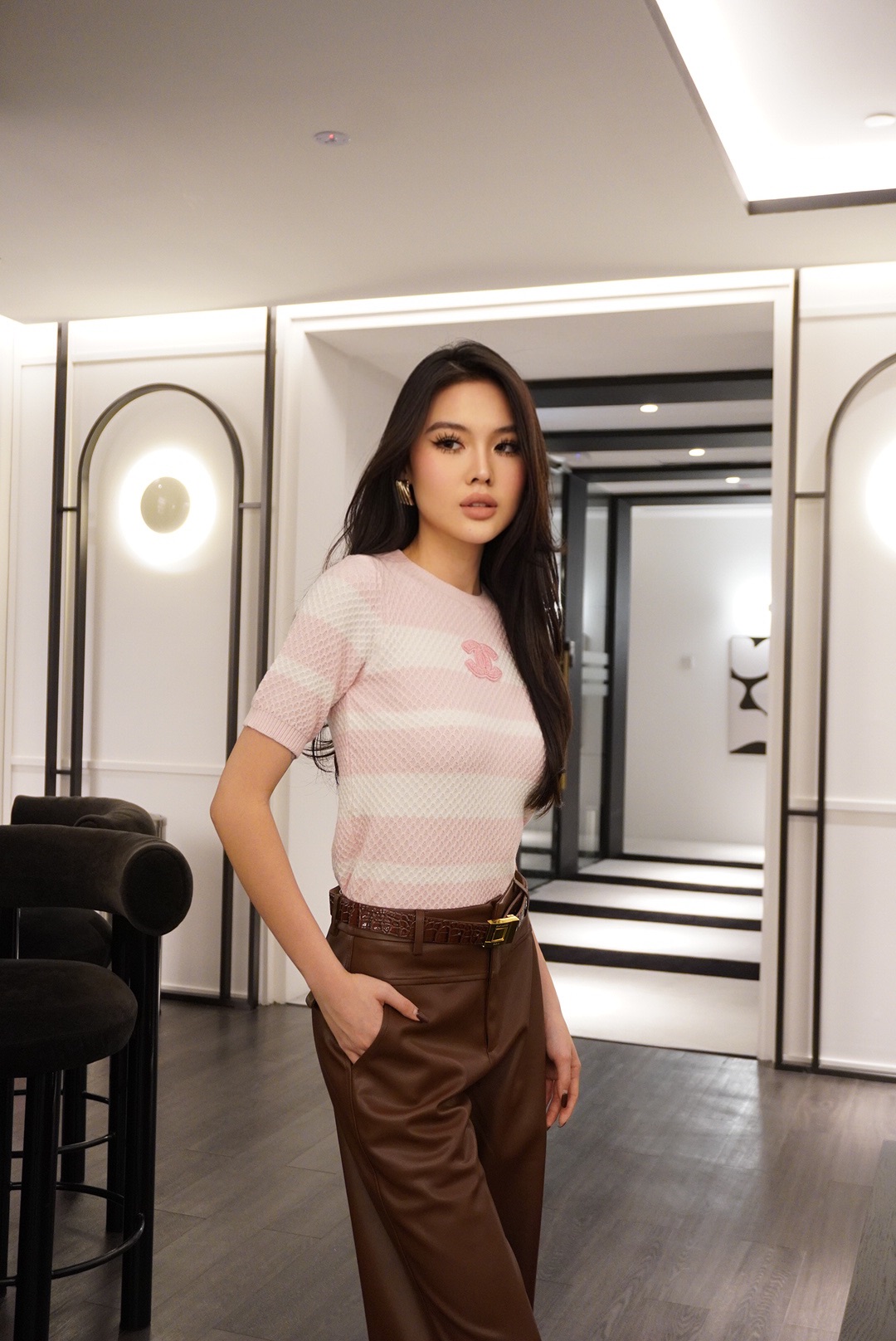 Classic Stripe Knit Top MC2034