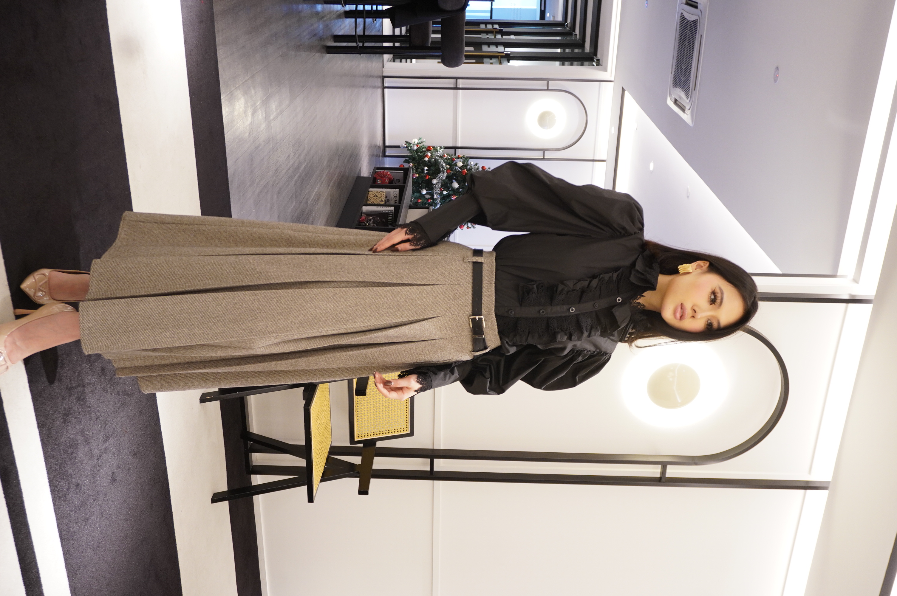 Modern Muse Pleated Midi Skirt CC2055