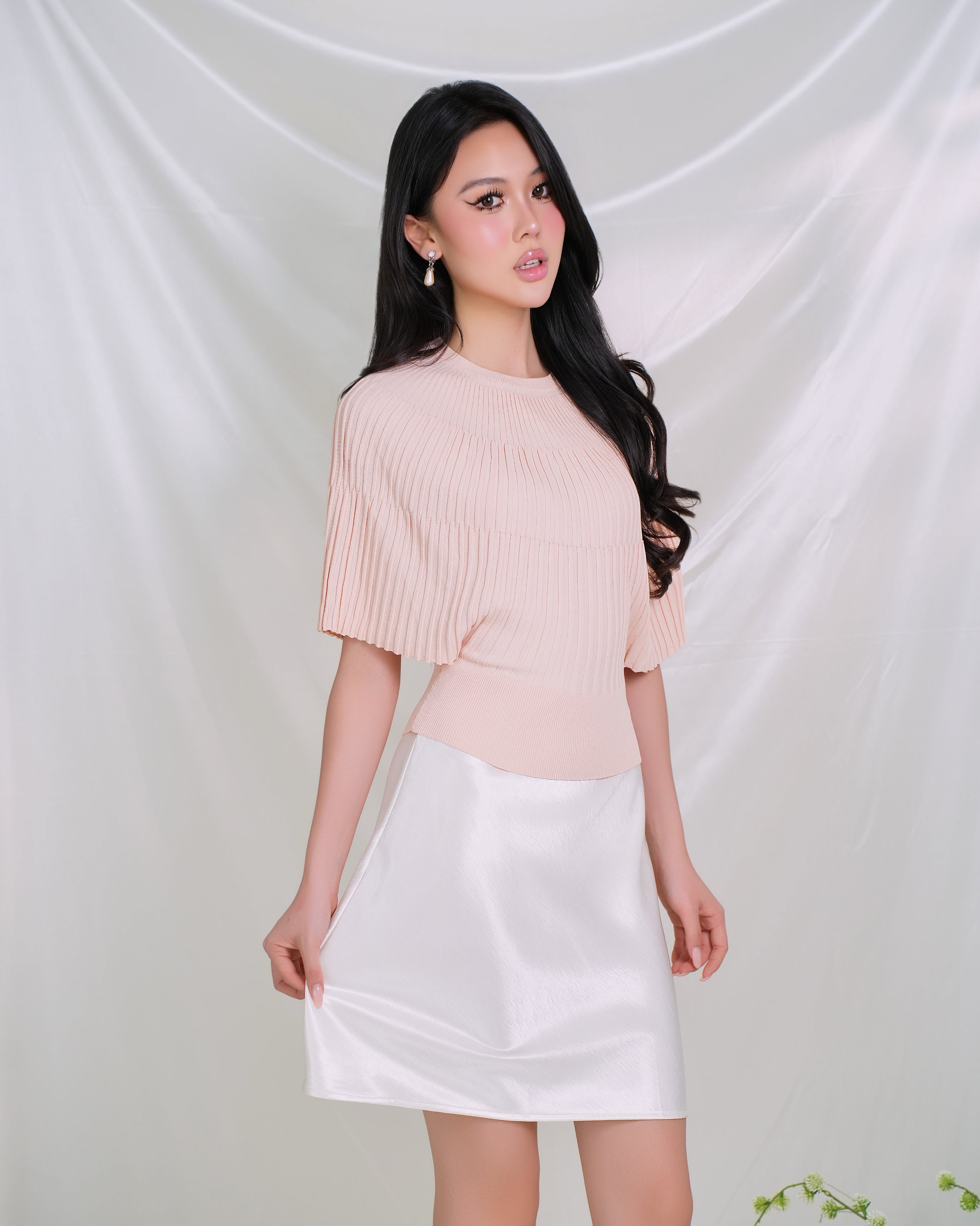 Lustre Satin Skirt – 2173