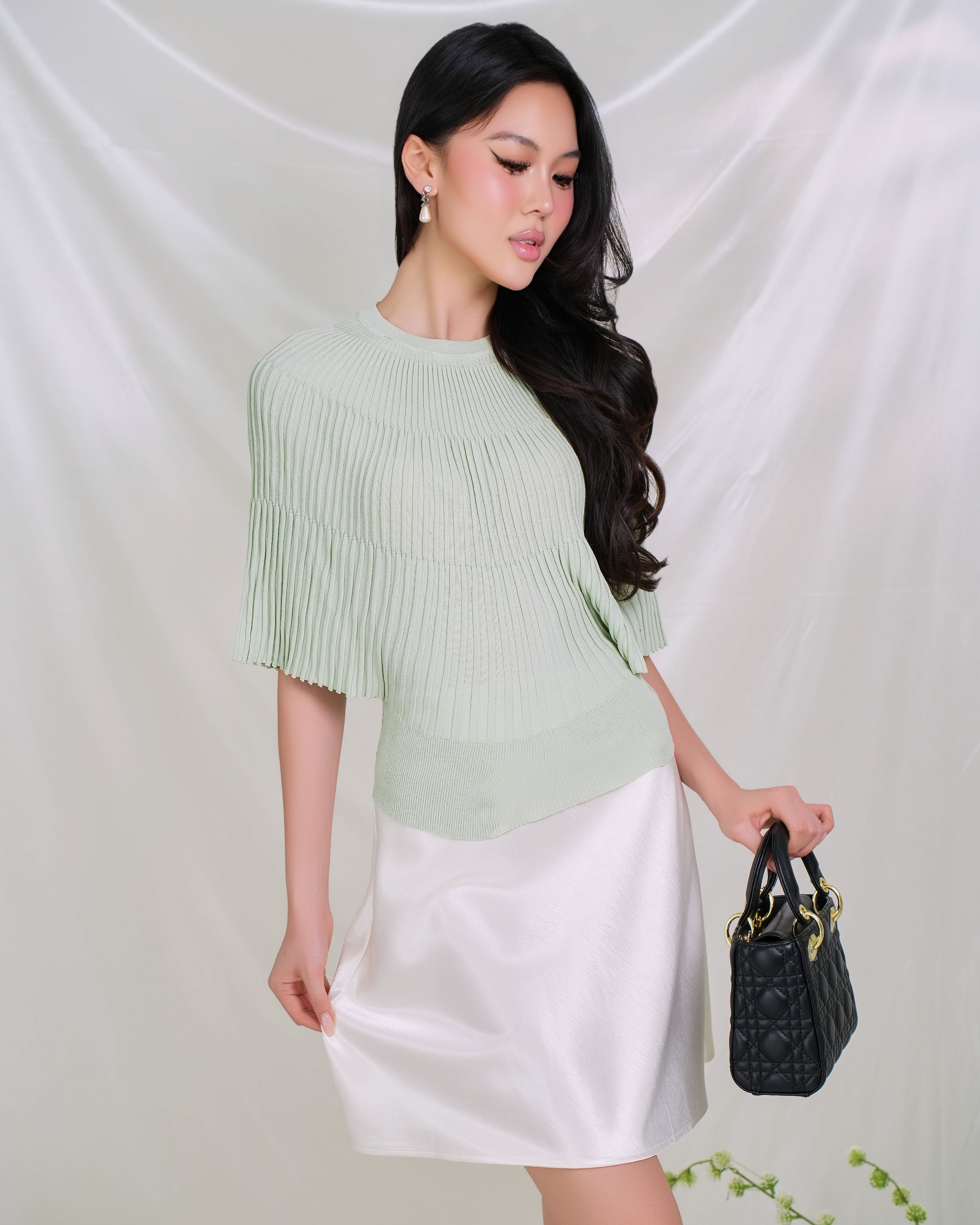 Lustre Satin Skirt – 2173