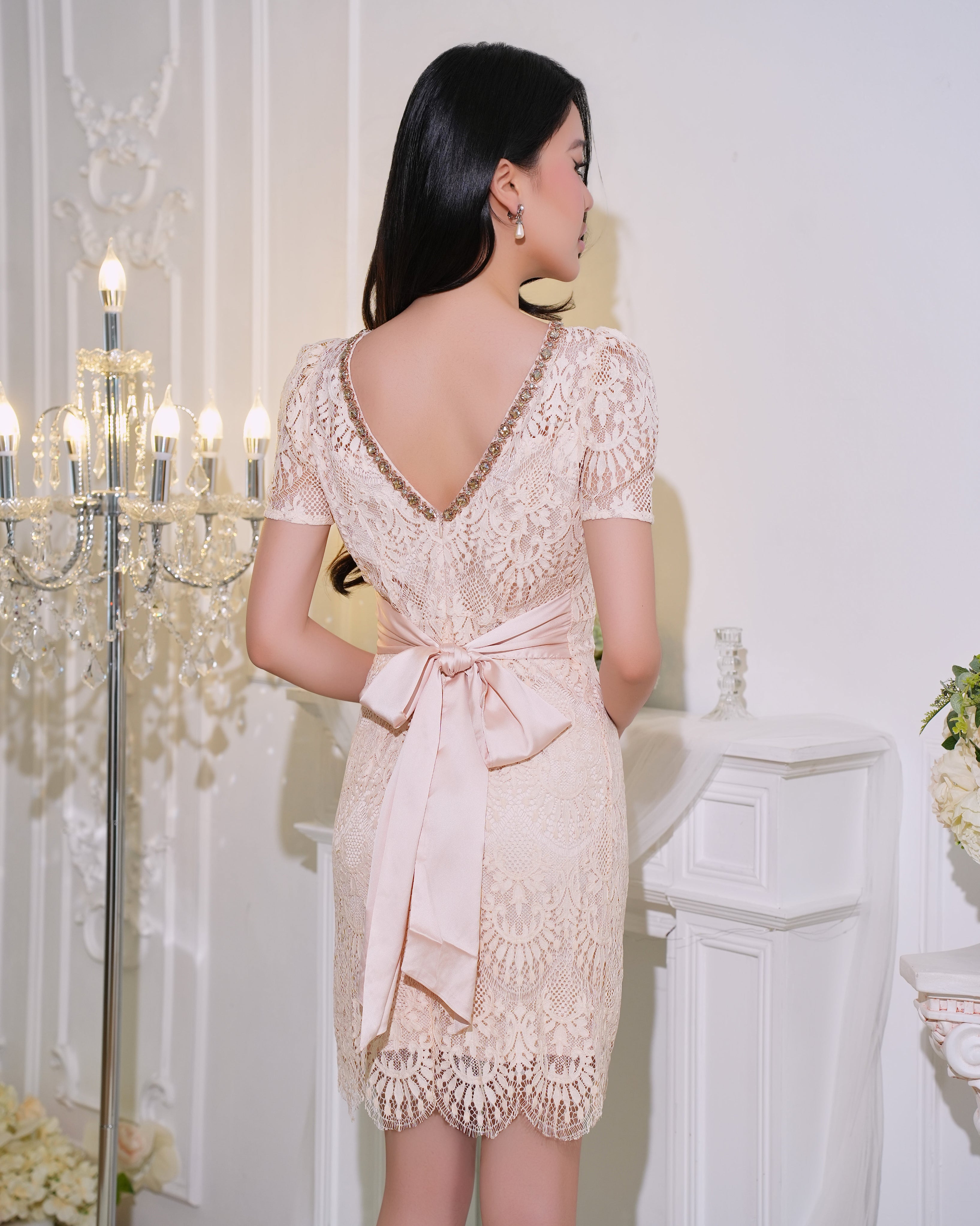 Anastasia Lace Dress - 2344