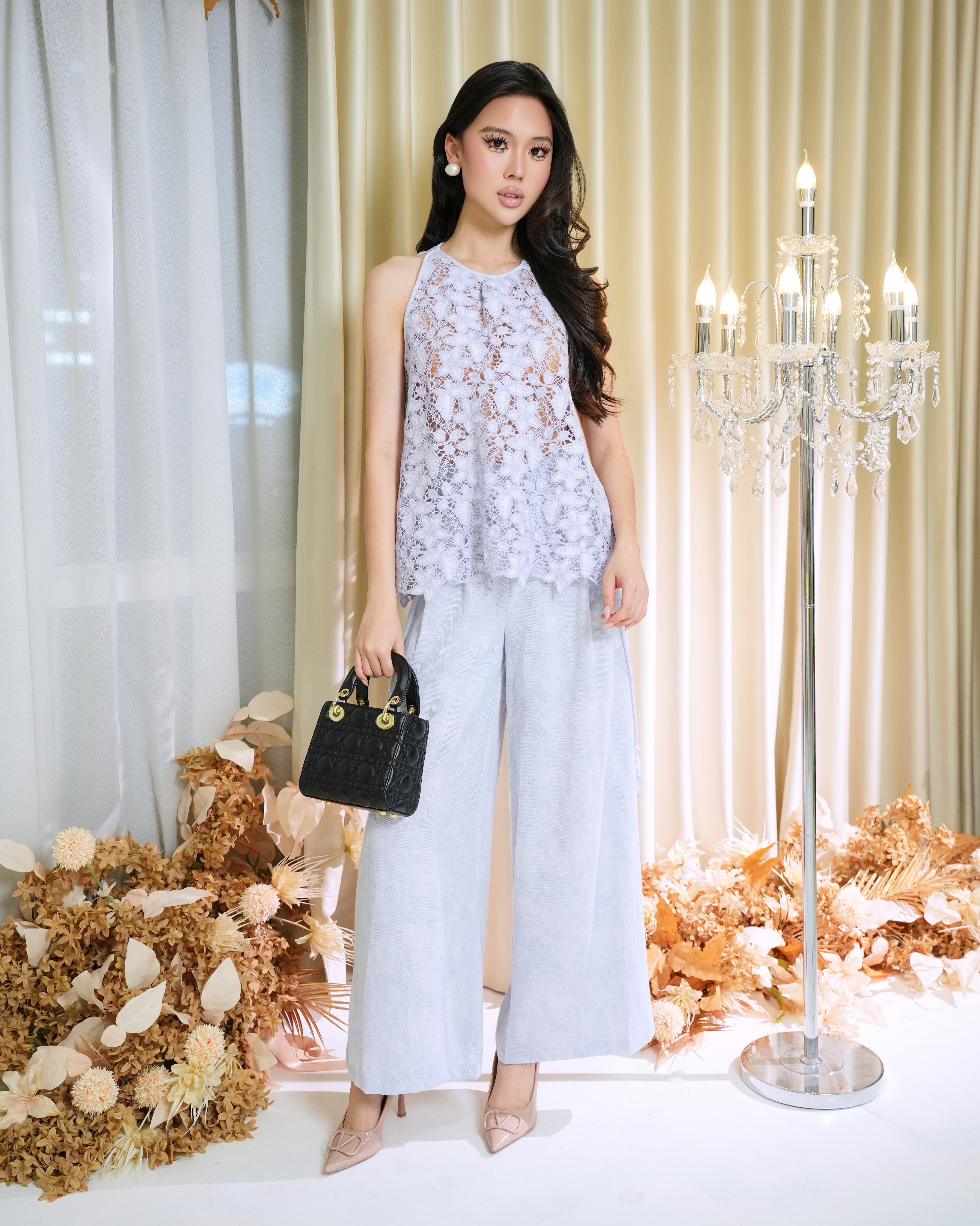 Éloise Soft Flowy Wide Leg Pants 261502