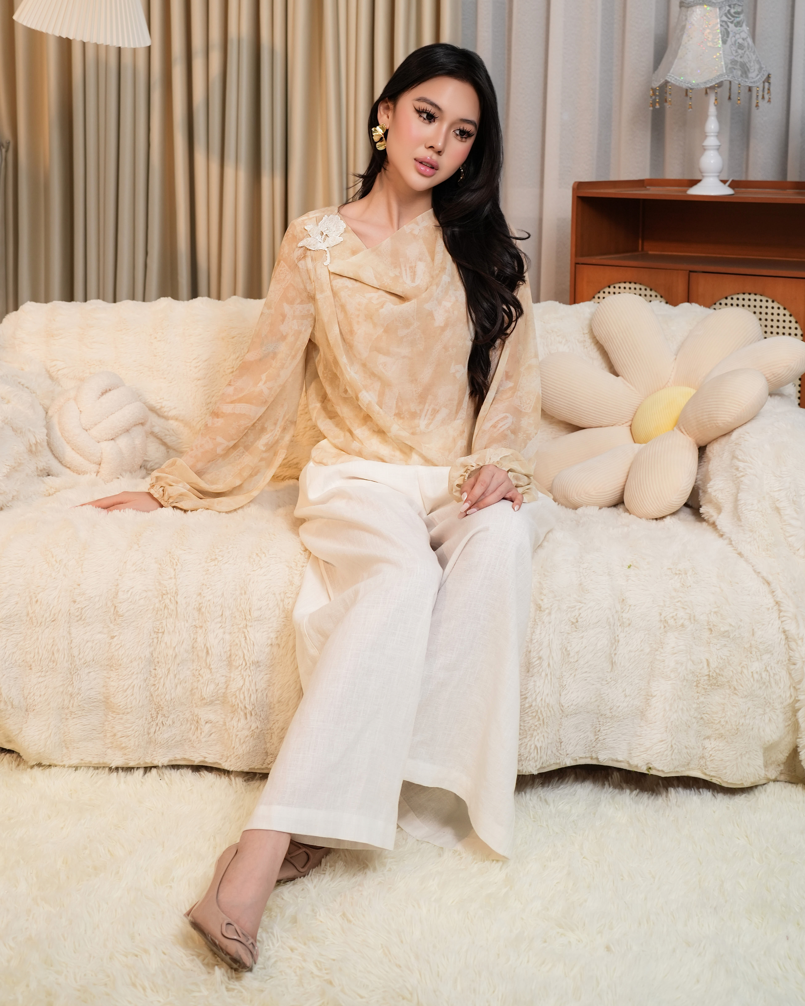 Solea Drape Neck Top 21181