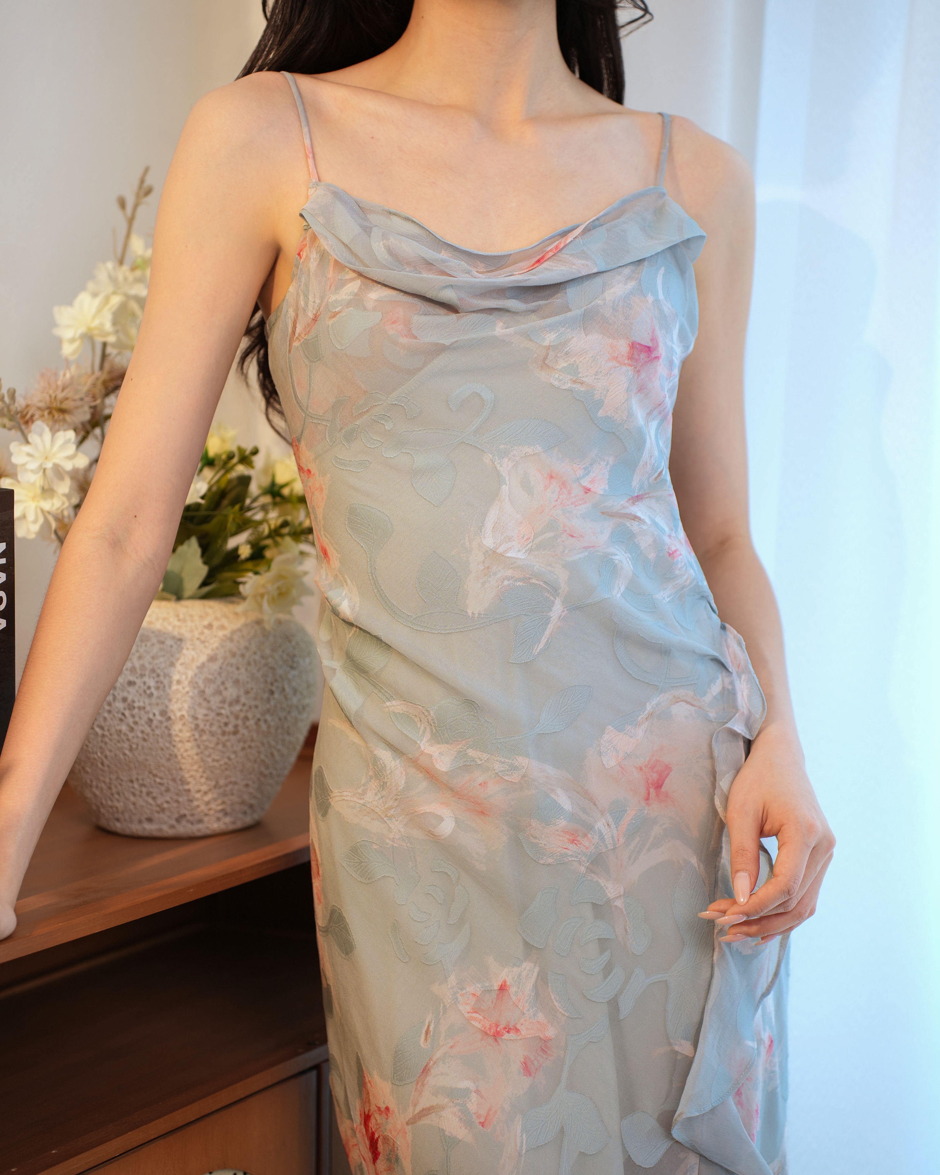 Lunéva Petaline Drape Dress 2623- Pink