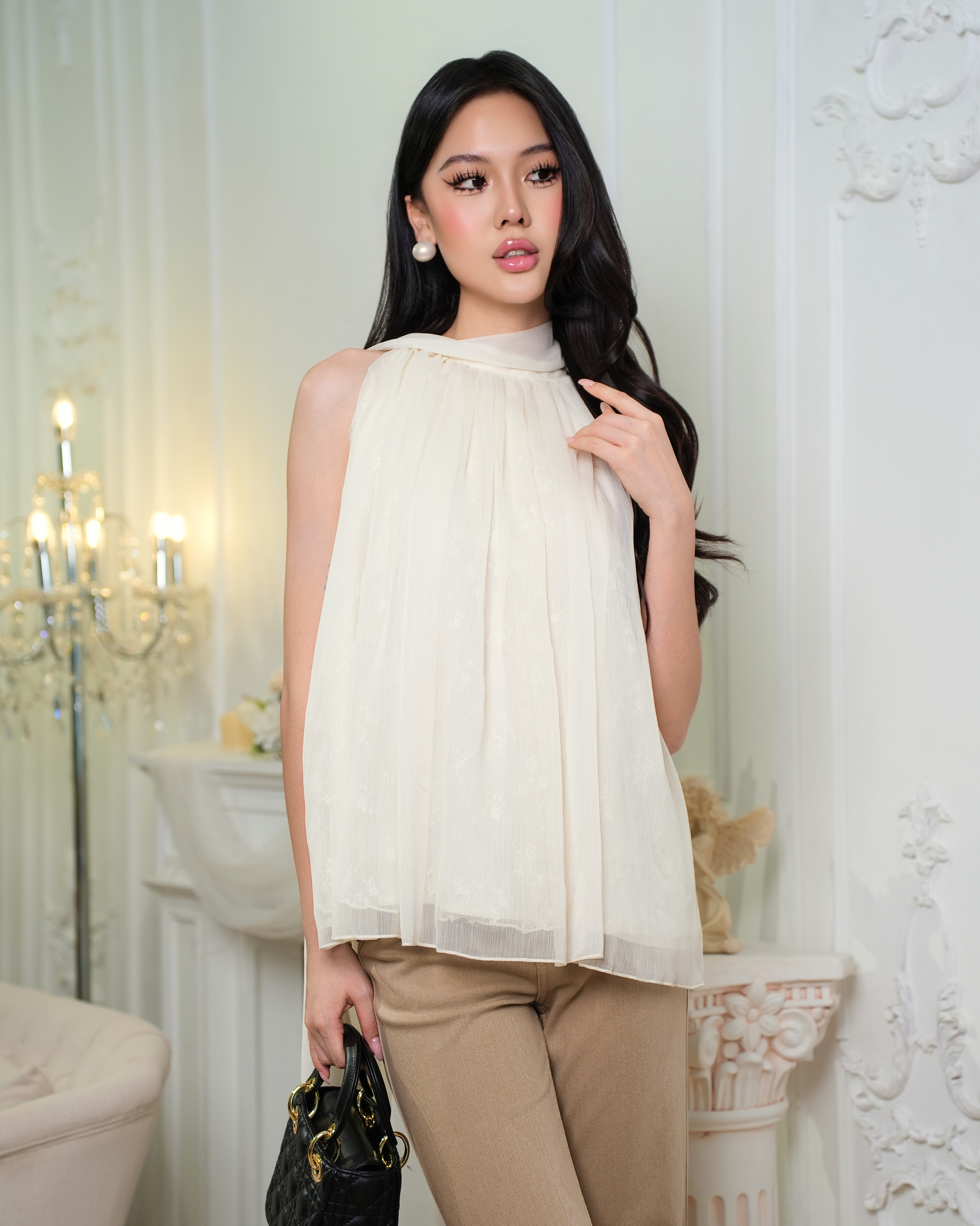 Aurelle Soft Veil Top 1103