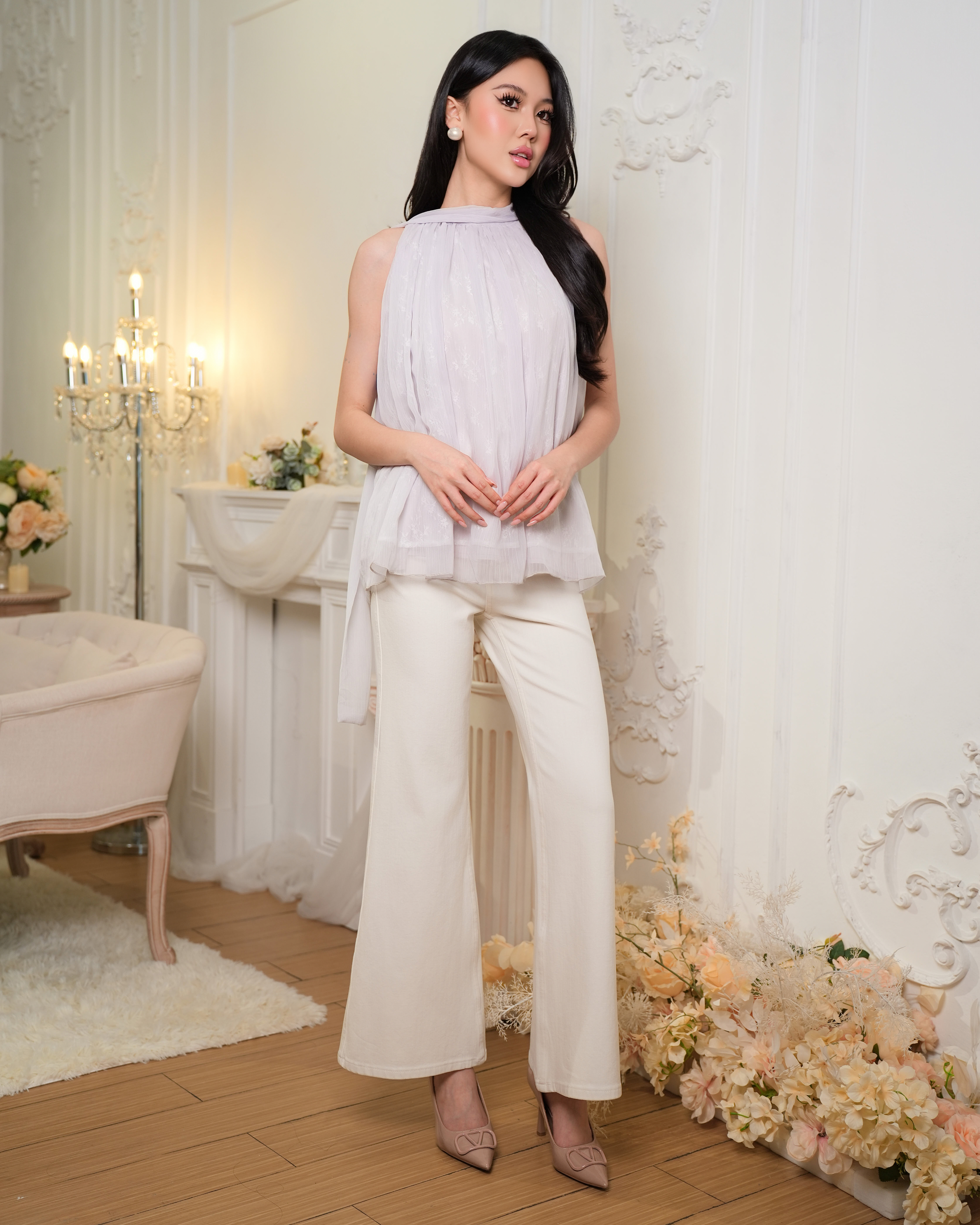 Aurelle Soft Veil Top 1103