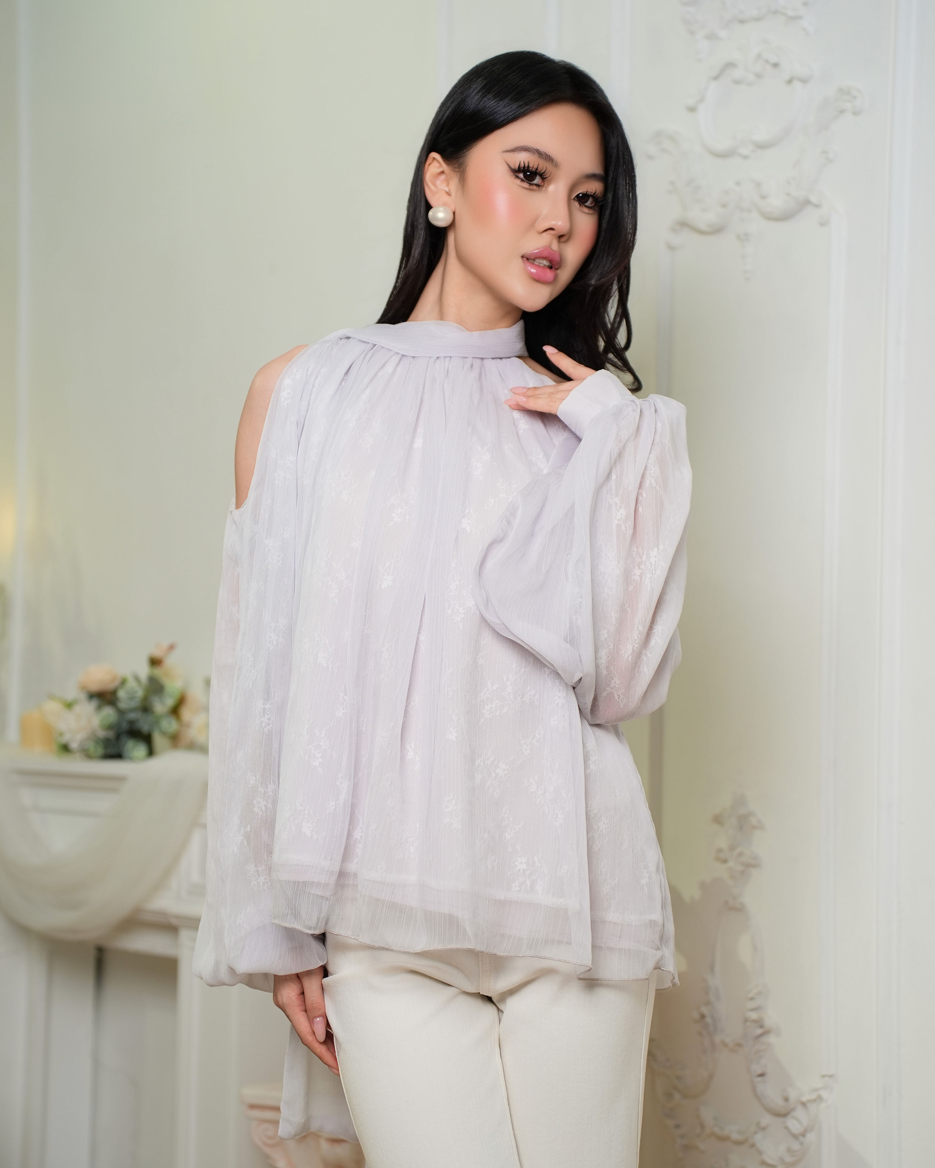 Aurelle Soft Veil Top 1103