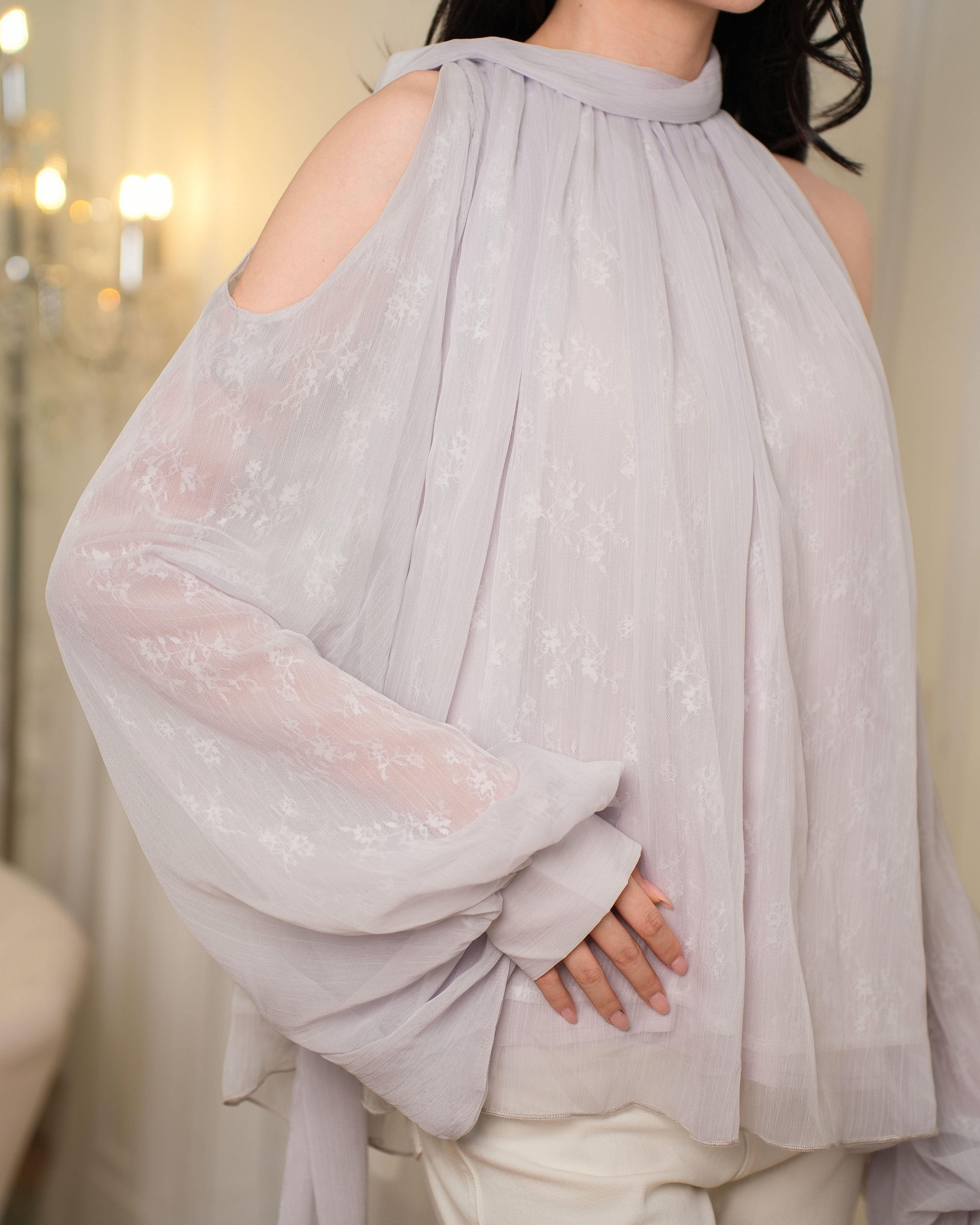 Aurelle Soft Veil Top 1103