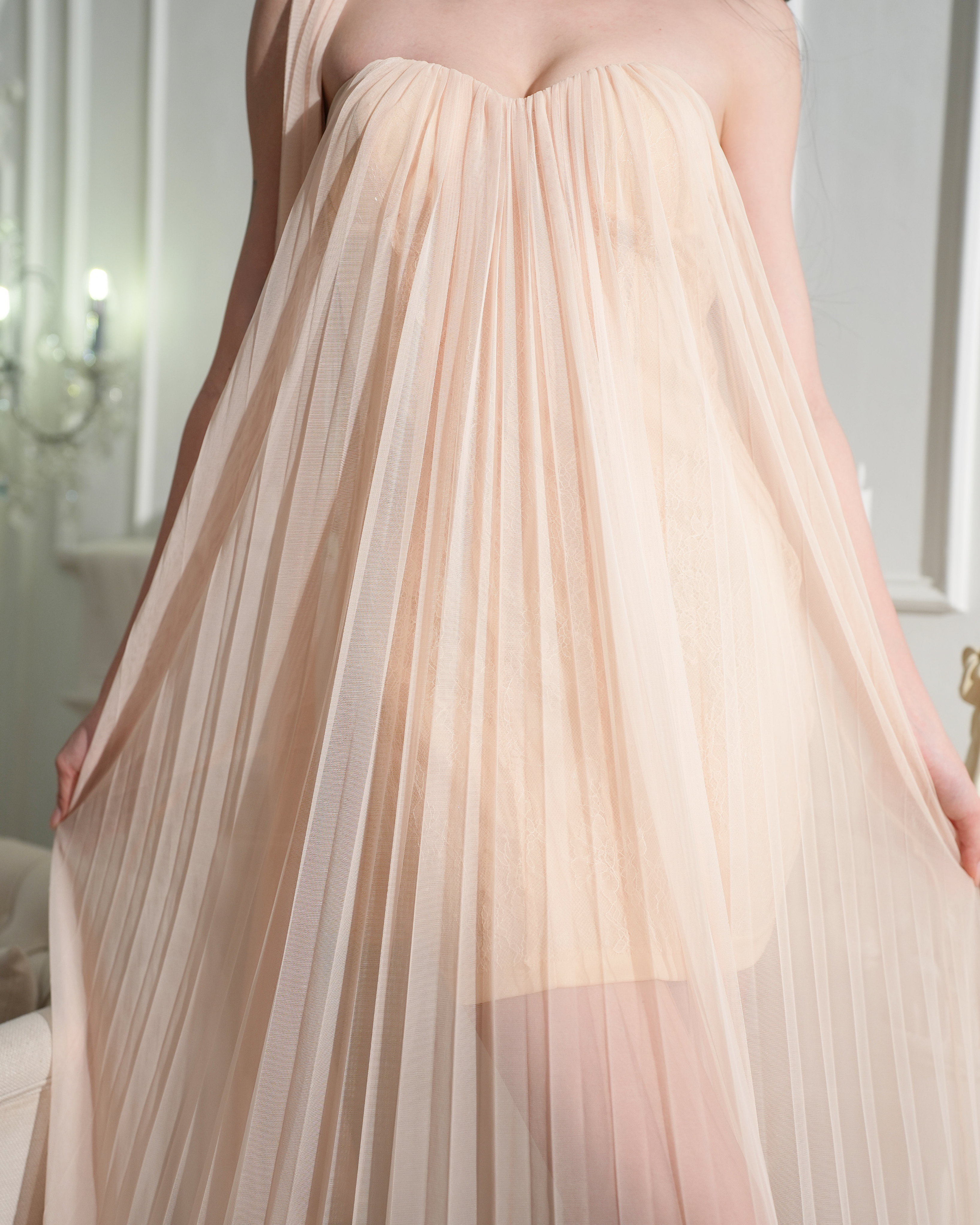 Lunaria Cascade Soft Chiffon Gown 995