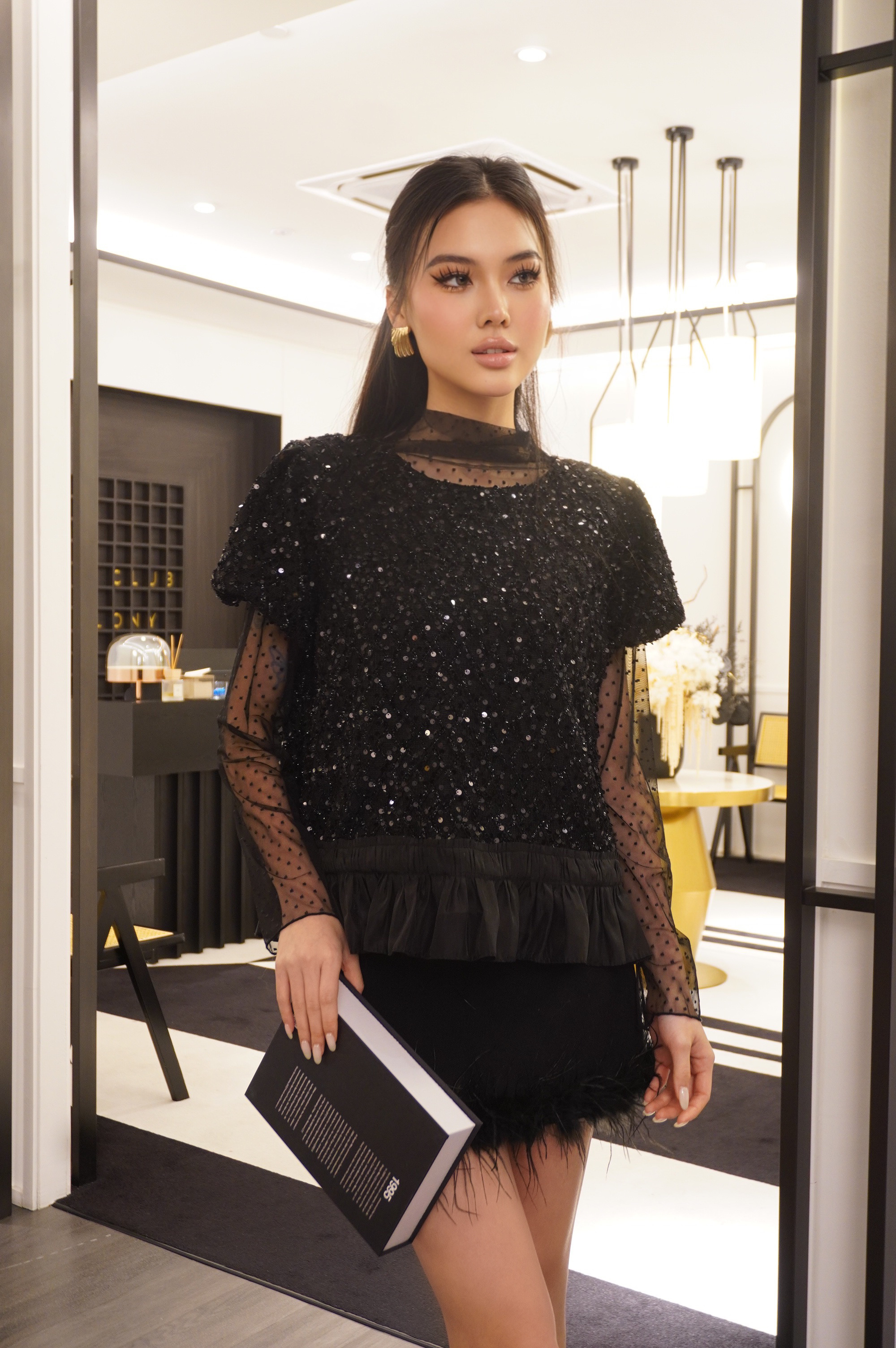 Petal Embellished Layered Top MC2074