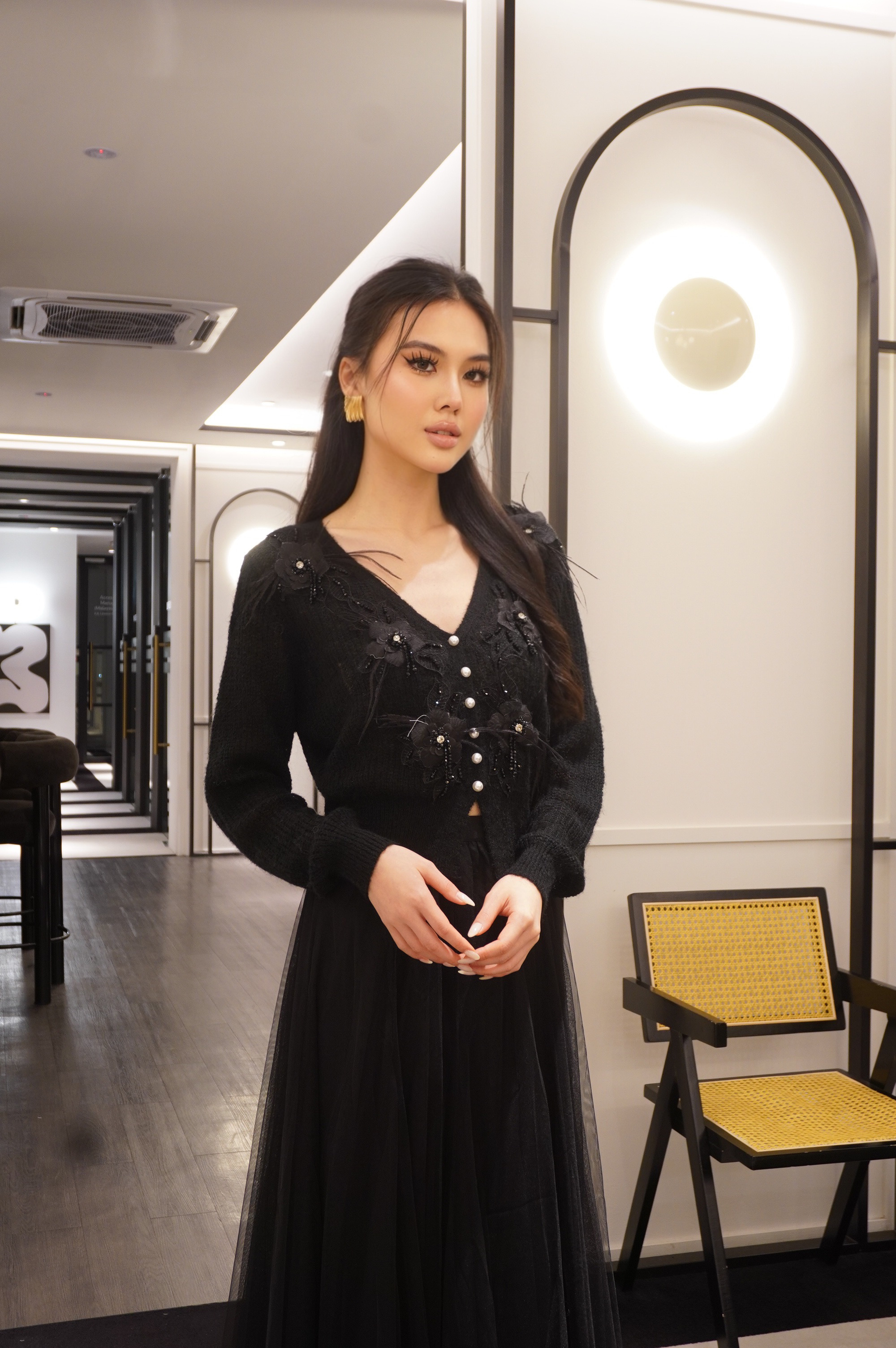 Featherlight Mohair Knit Top MC2077