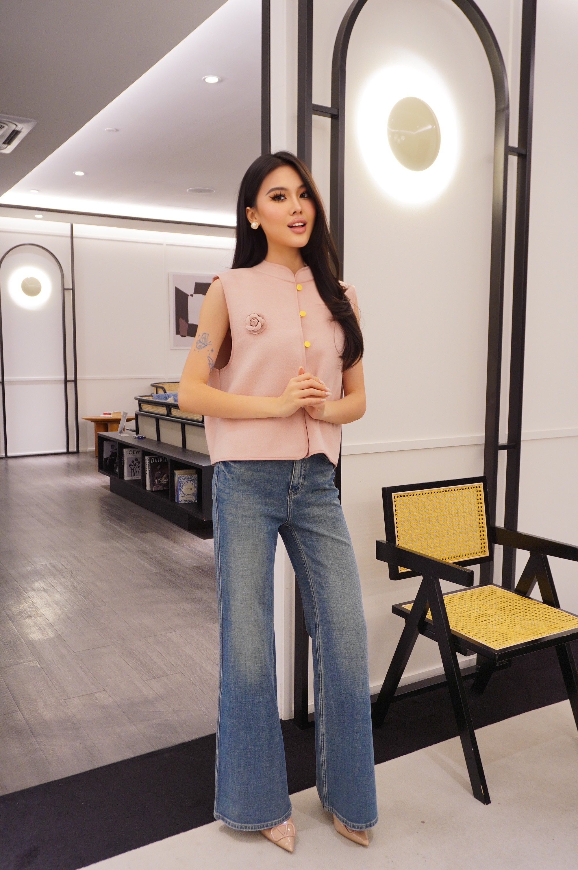 Floral Mandarin Vest MC2110