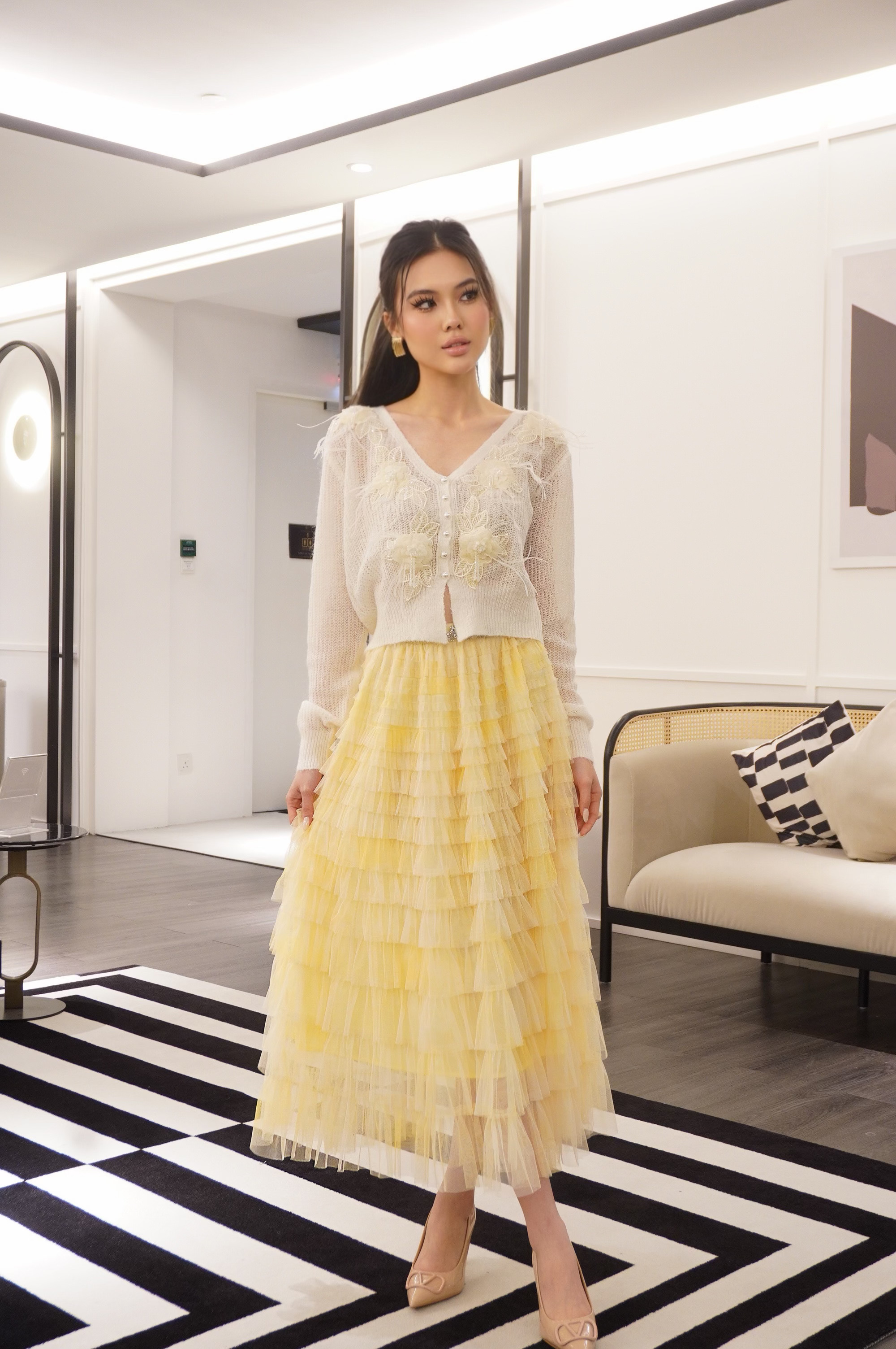 Featherlight Mohair Knit Top MC2077