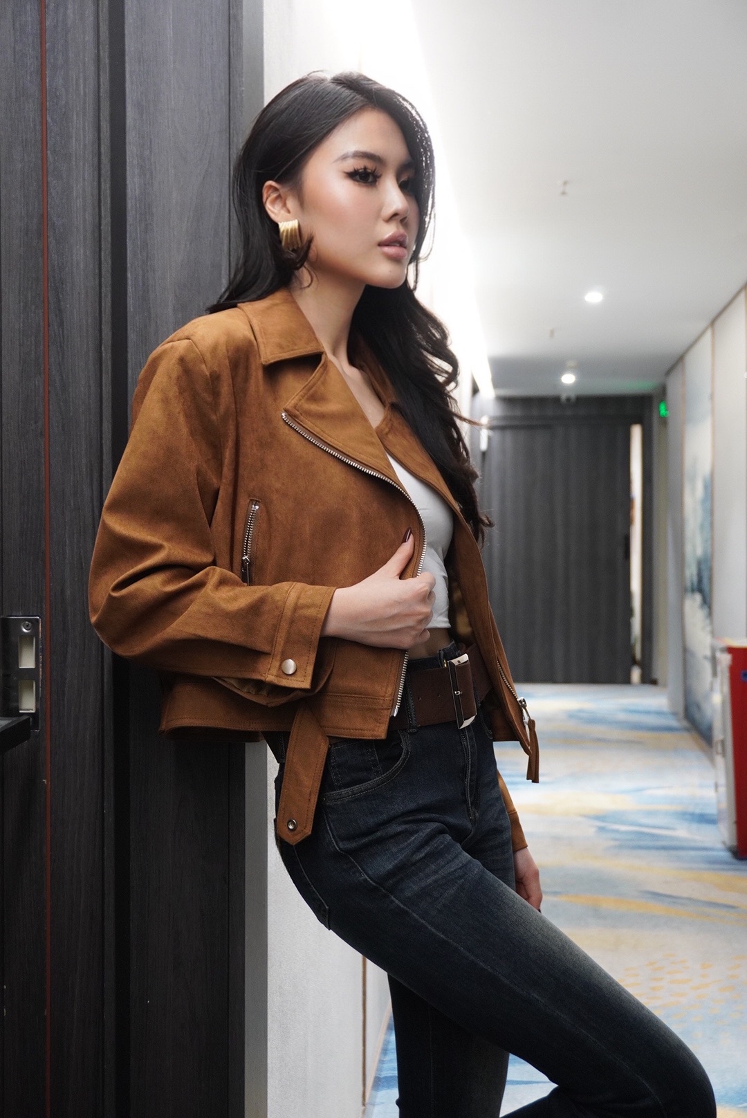 Velvet Cropped Jacket MC2017