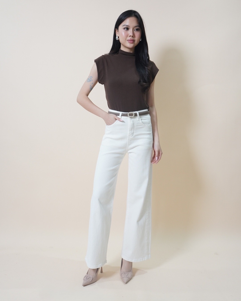 Chic Mock Neck Knit Top CC1049