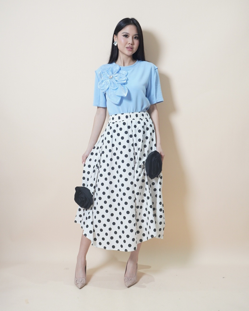 Rosette Midi Skirt CC417