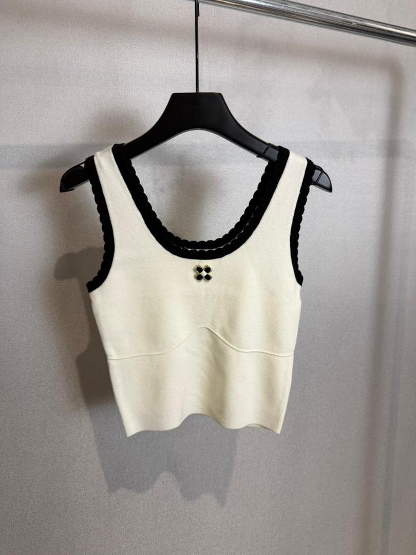 Contrast Trim Knit Tank MC2012