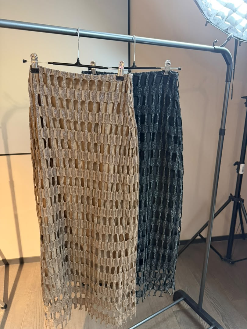 Lattice Maxi Skirt
