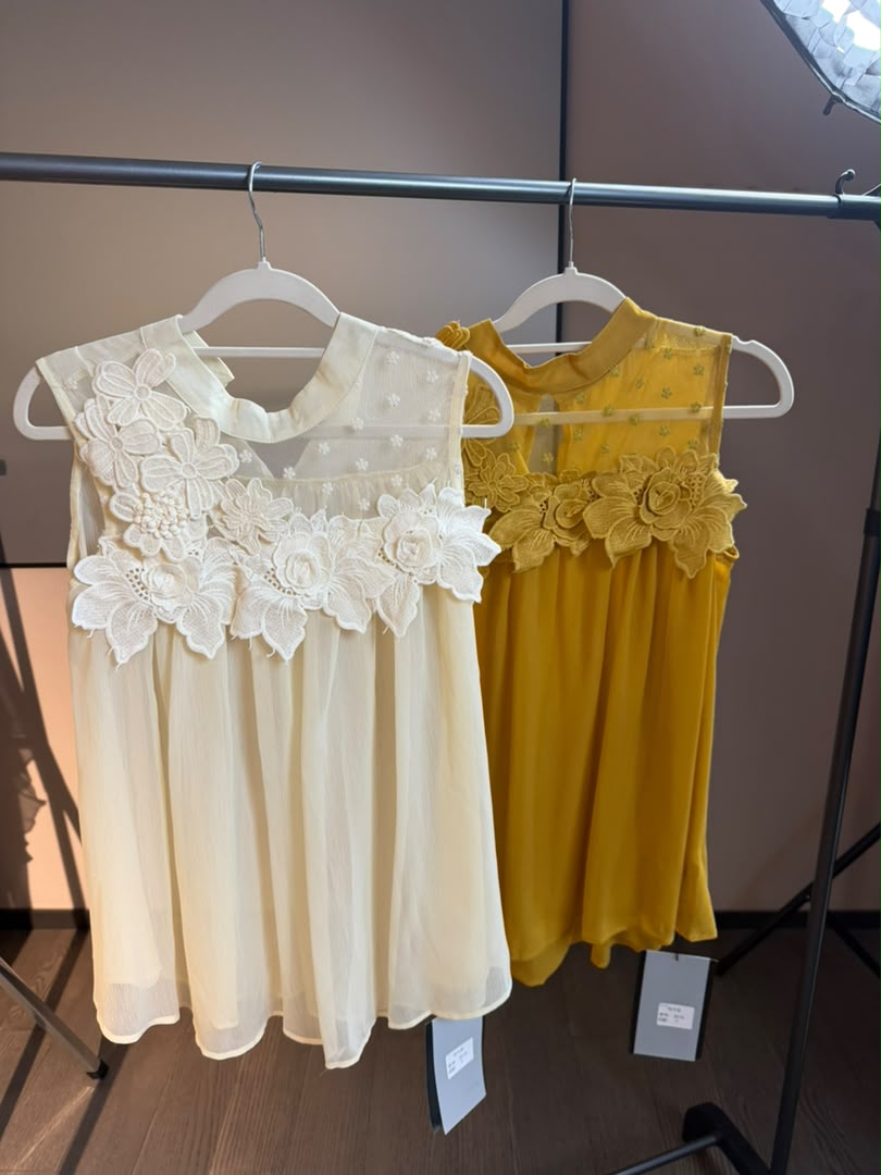 Lace Appliqué Top