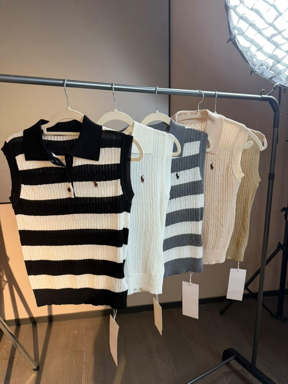 Striped Knit Vest