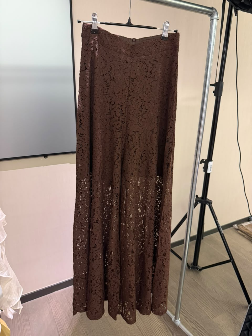 Floral Lace Wide-Leg Pants 2213