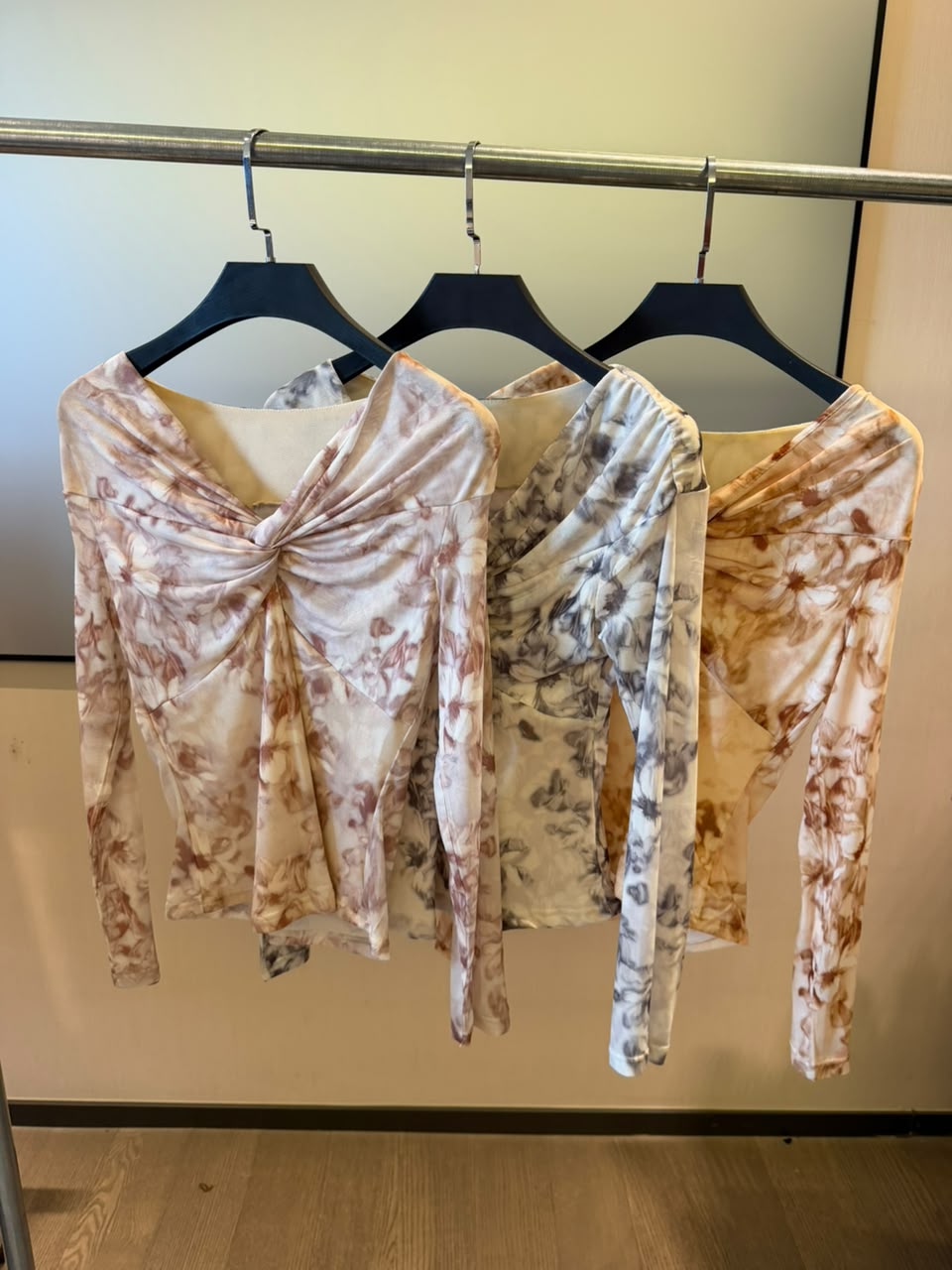 Twist-Front Floral Top 2224