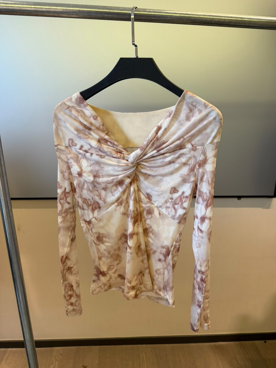 Twist-Front Floral Top 2224