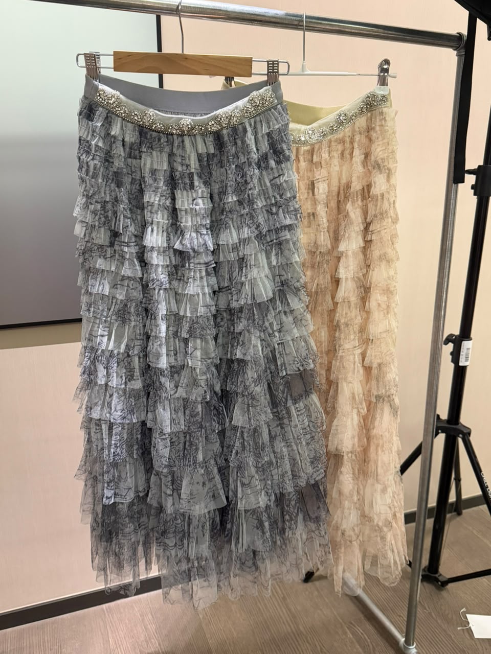 Beaded Tulle Skirt 2220