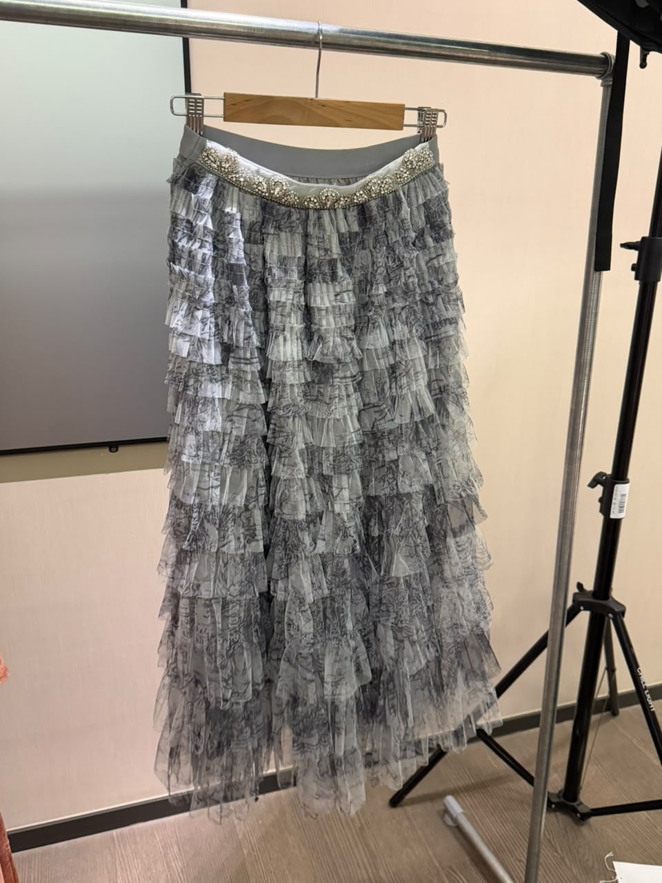 Beaded Tulle Skirt 2220