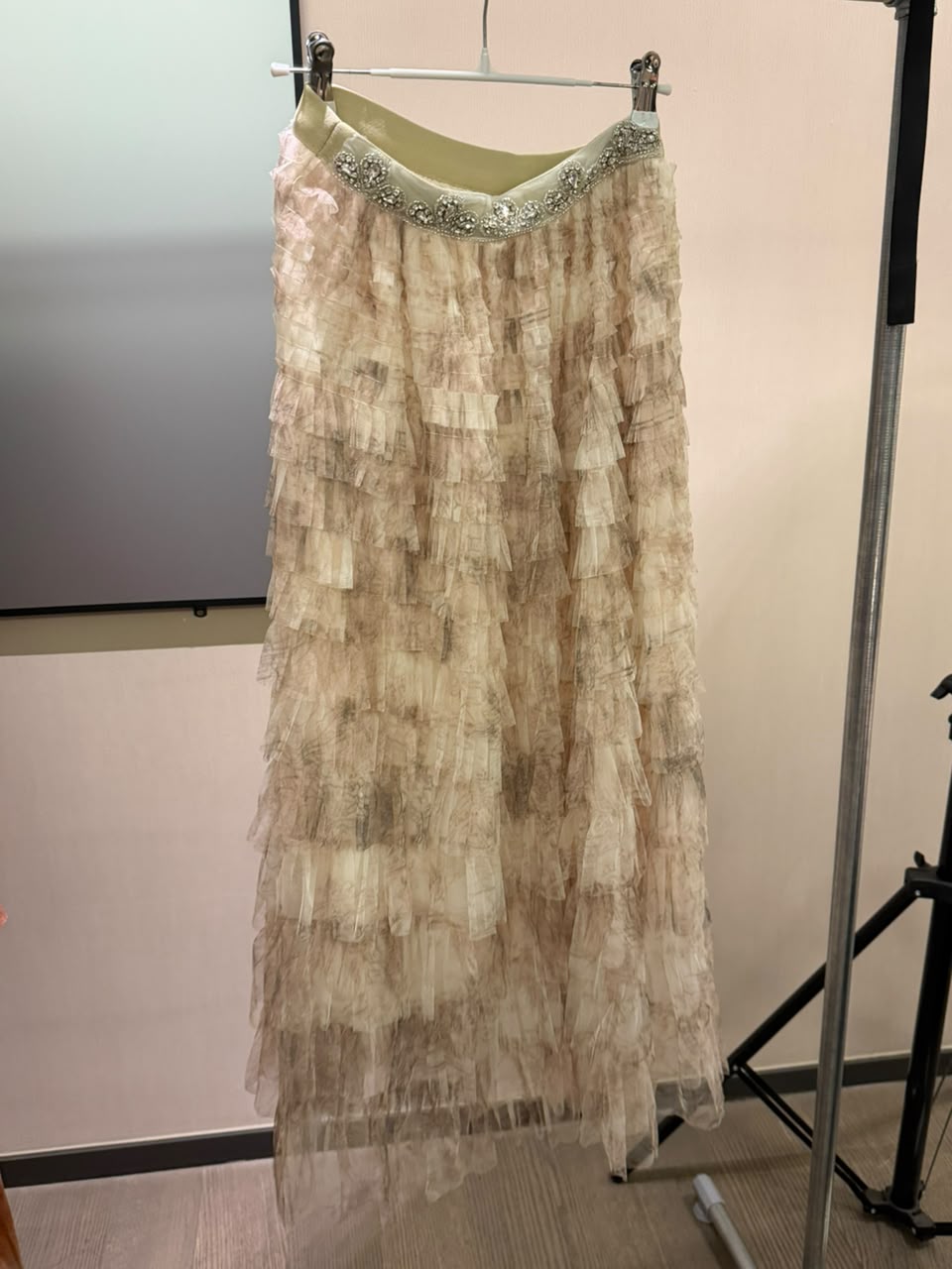 Beaded Tulle Skirt 2220