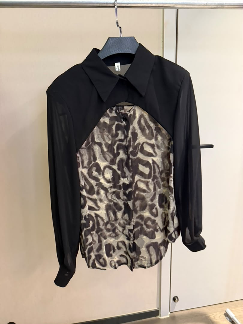 Wild Contrast Colorblock Shirt 2234
