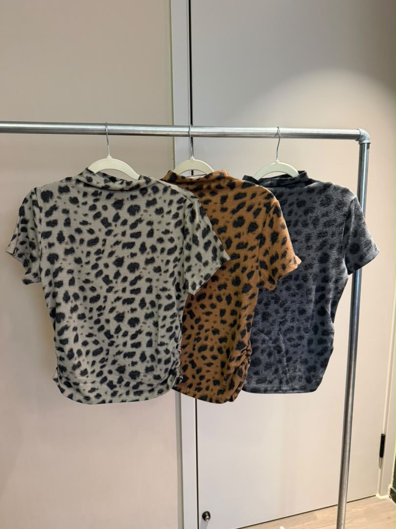 Muse Ruched Leopard Knit 2239