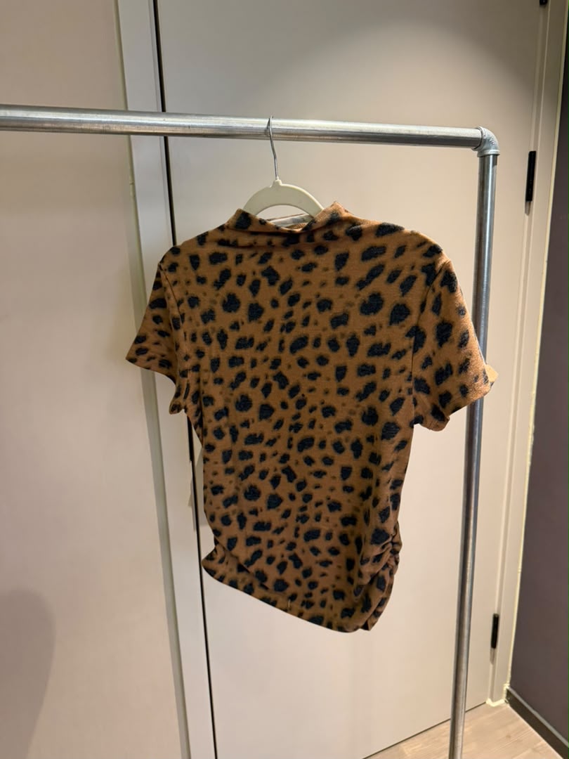 Muse Ruched Leopard Knit 2239