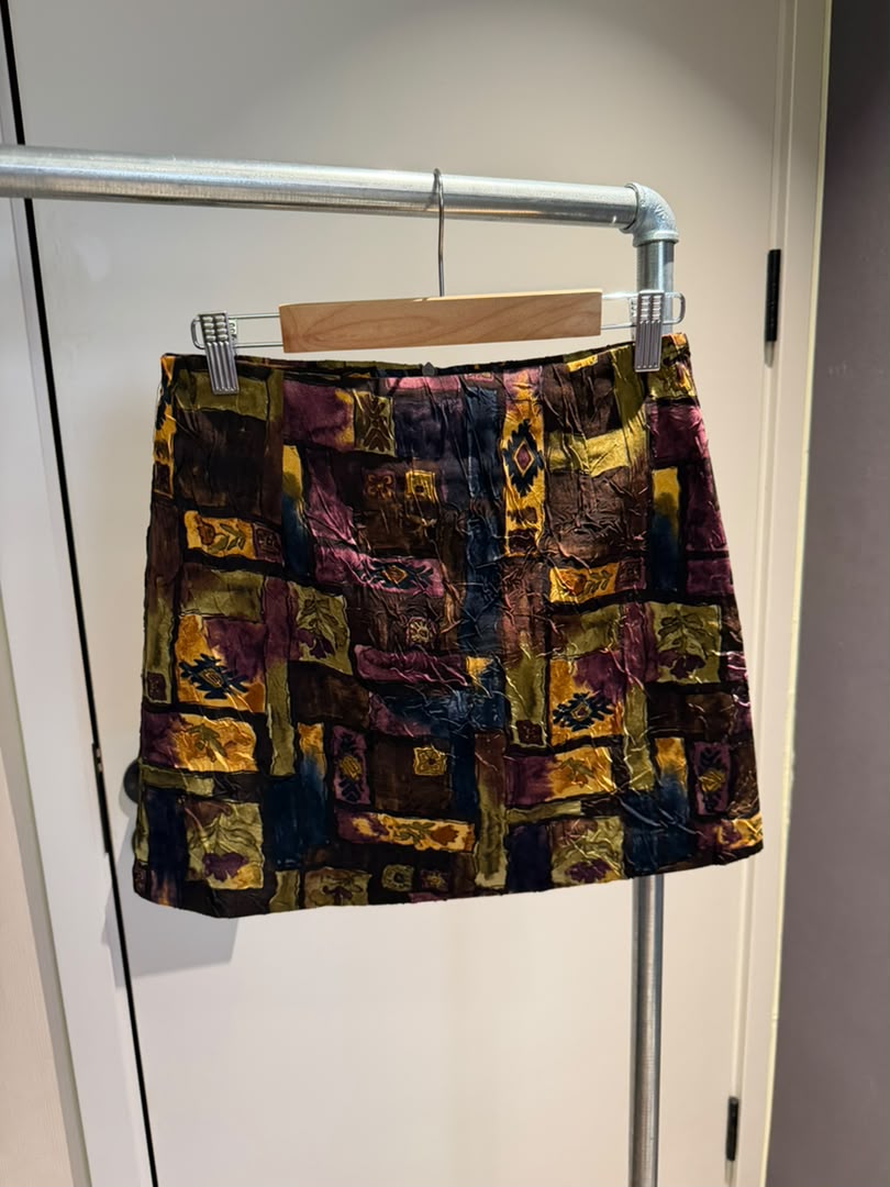 Baroque Jacquard Mini Skirt 2245