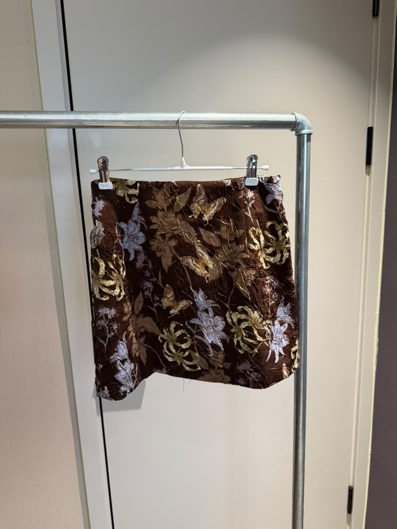 Baroque Jacquard Mini Skirt 2245
