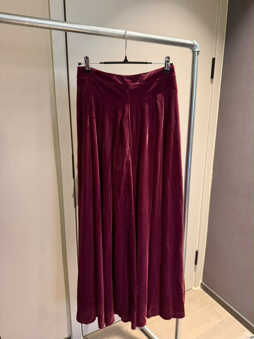 Velvet A-Line Maxi Skirt 2247