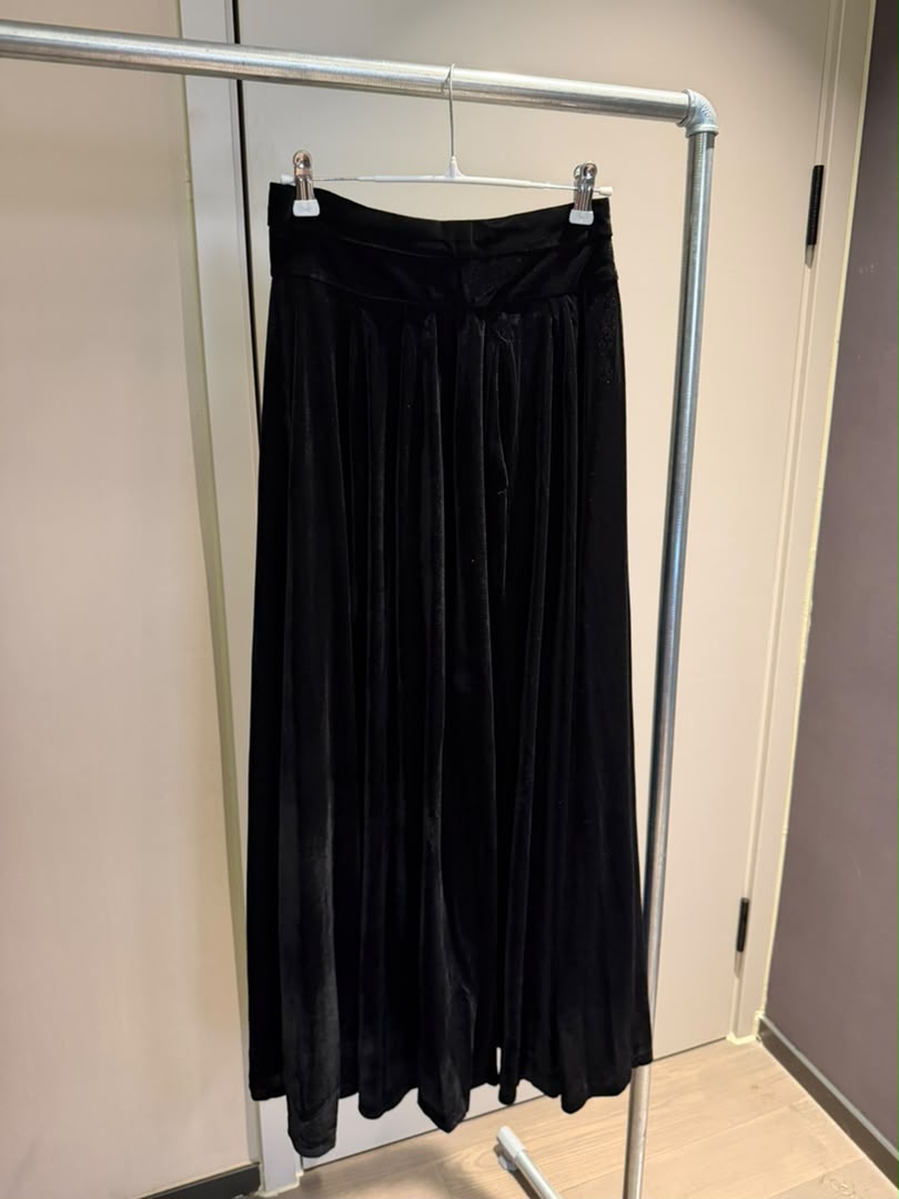 Velvet A-Line Maxi Skirt 2247