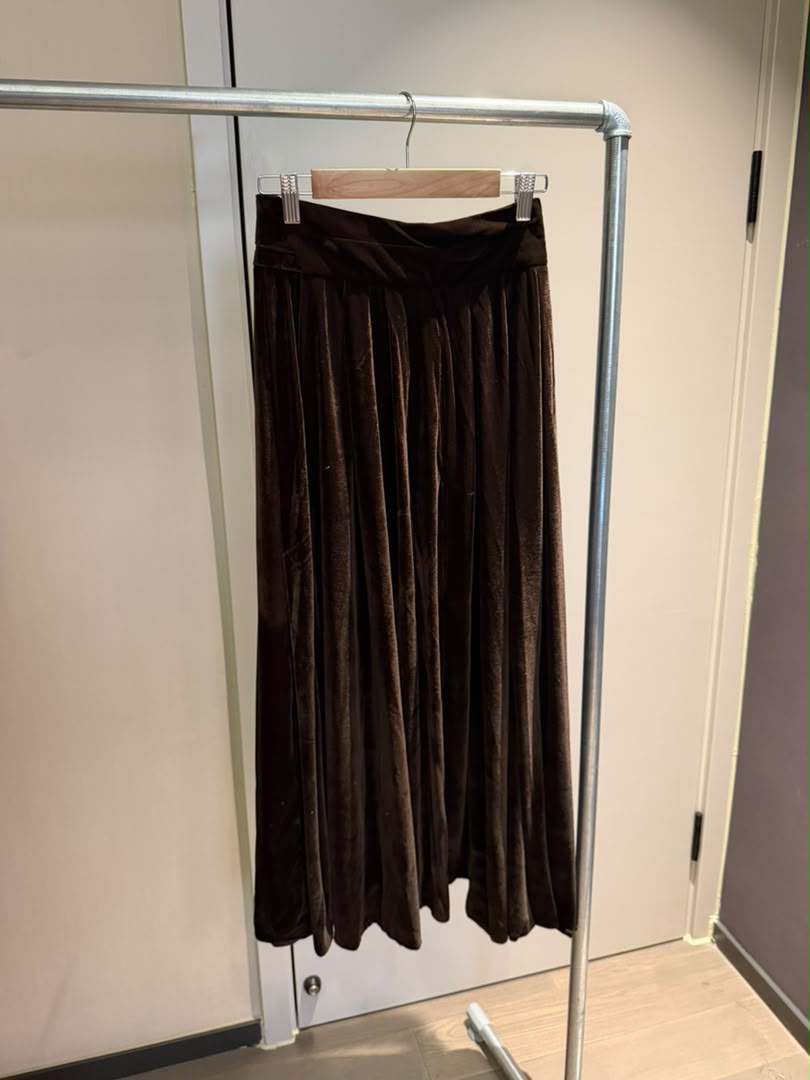 Velvet A-Line Maxi Skirt 2247