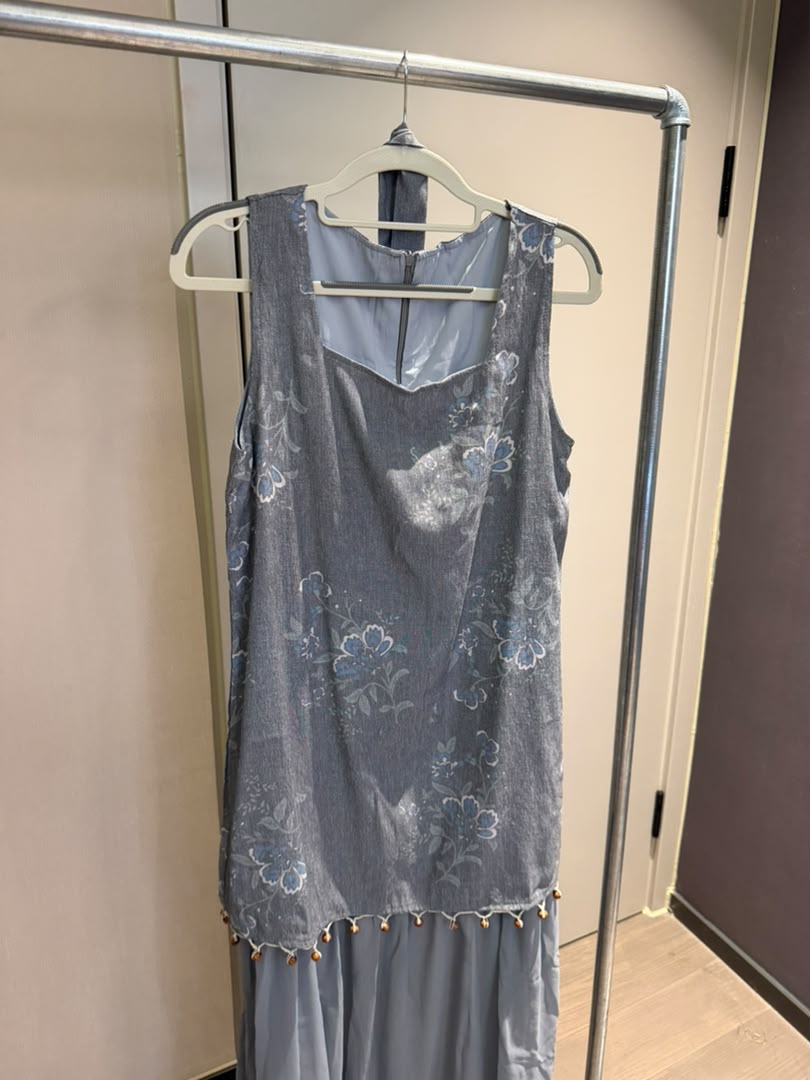Floral Overlay Maxi Dress 2250