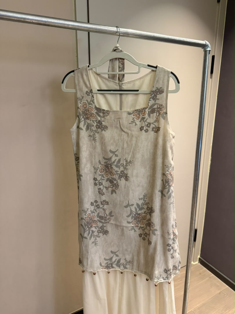 Floral Overlay Maxi Dress 2250