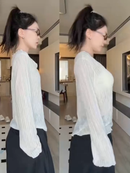 超薄無痕洞洞杯涼感內衣套裝