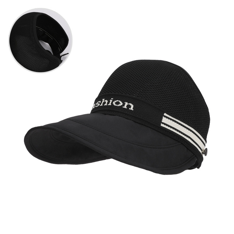 鏤空透氣大帽簷防曬帽